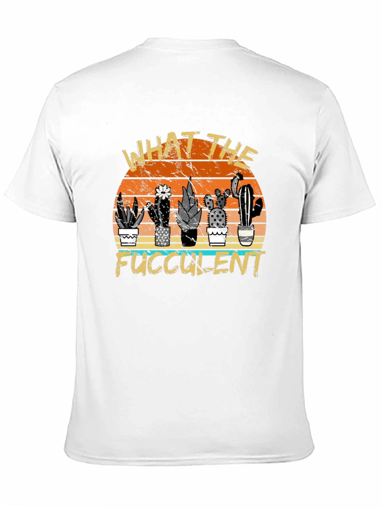 Black What the Fucculent Cactus Graphic Tee view 11