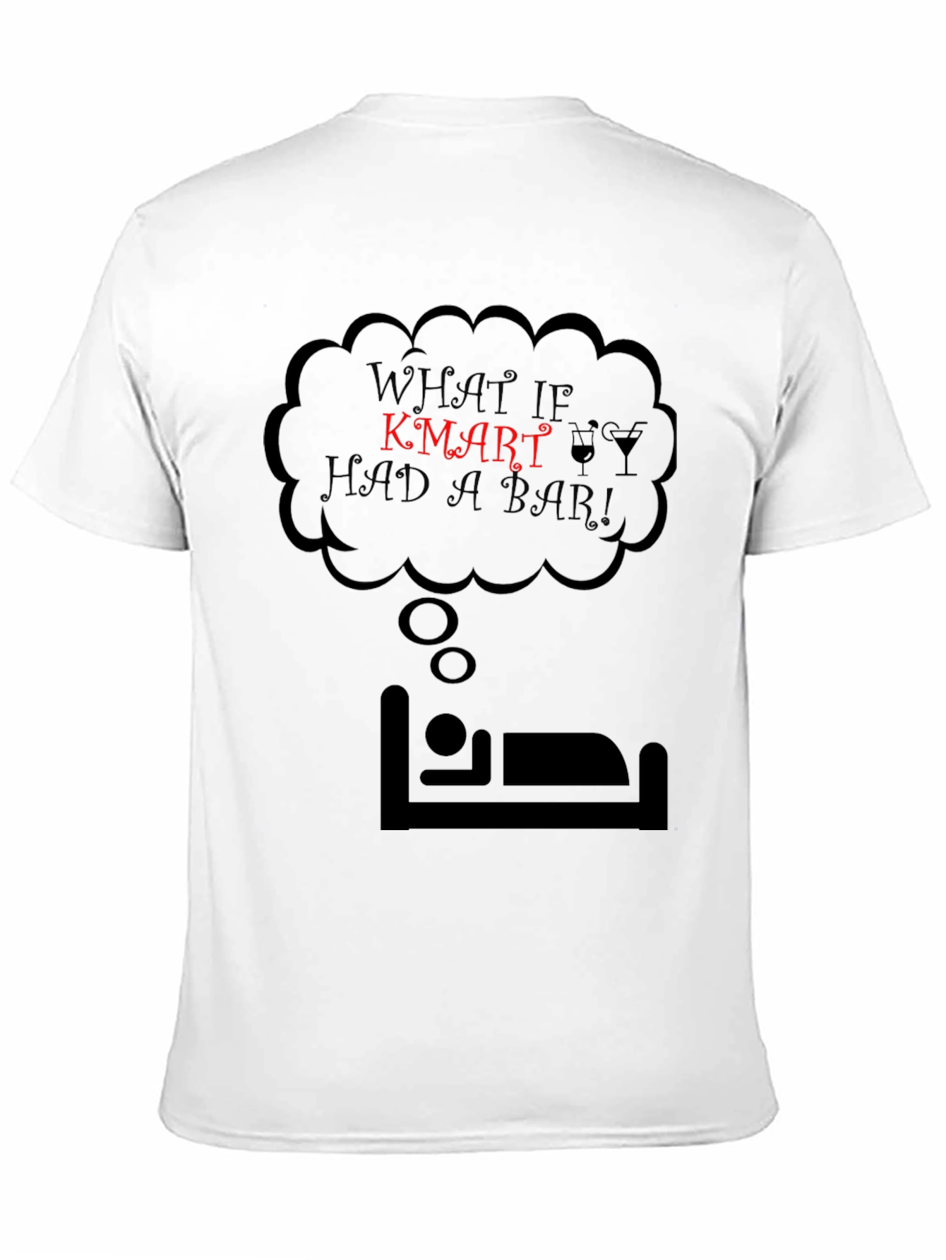 Black Kmart Bar T-Shirt - Novelty Graphic Tee view 11