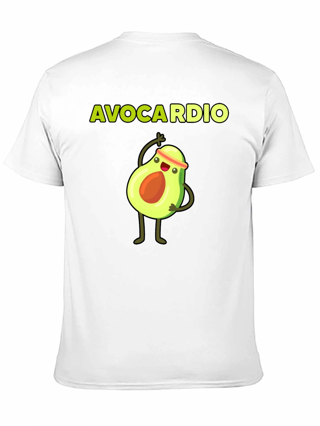 Black Avocardio Funny Workout T-Shirt view 11