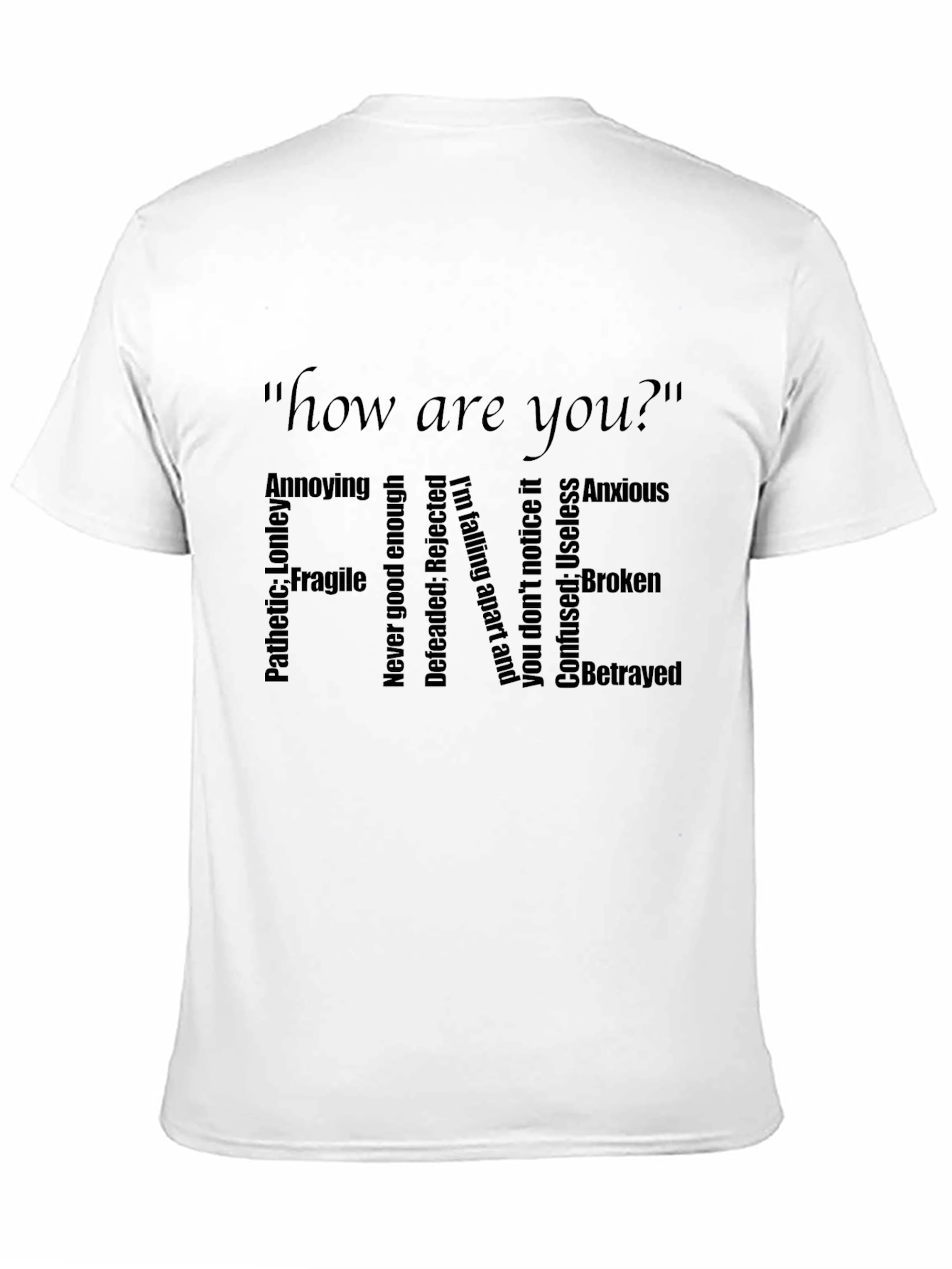 Black Emotional Fine Black Tee view 11