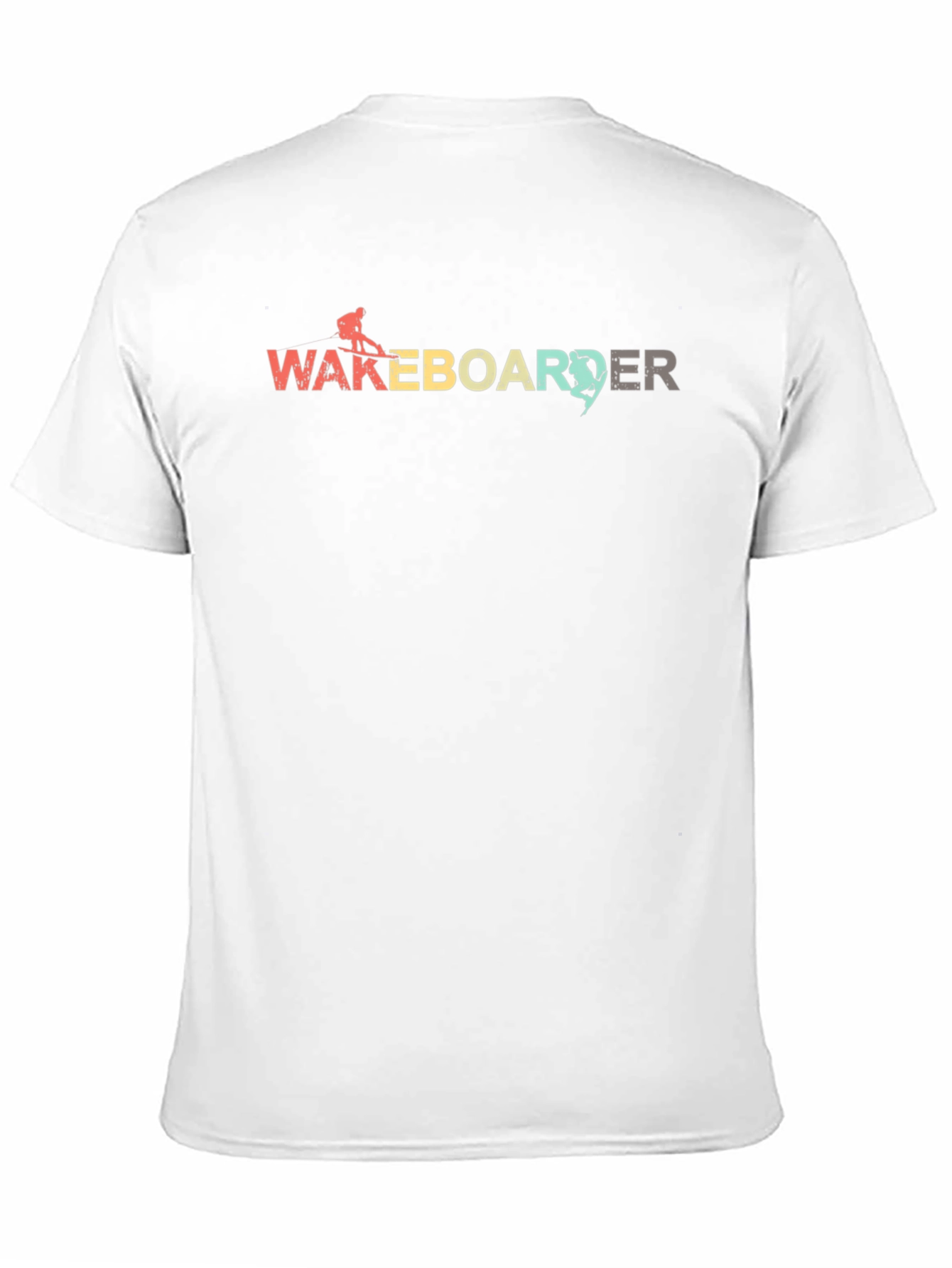 Black Wakeboarder Graphic Tee - Black Cotton Blend view 11