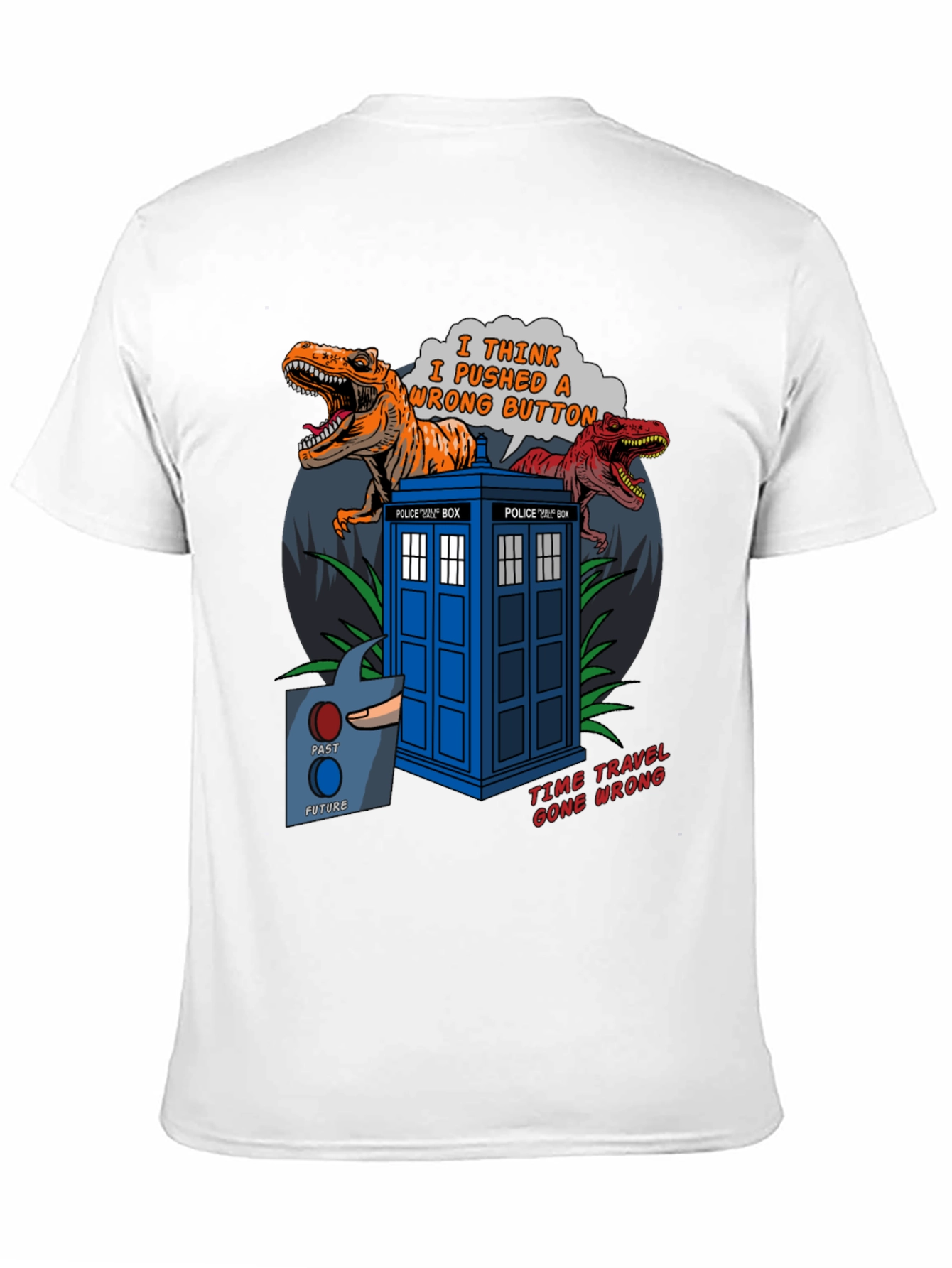Black Time Travel Gone Wrong T-Shirt view 11