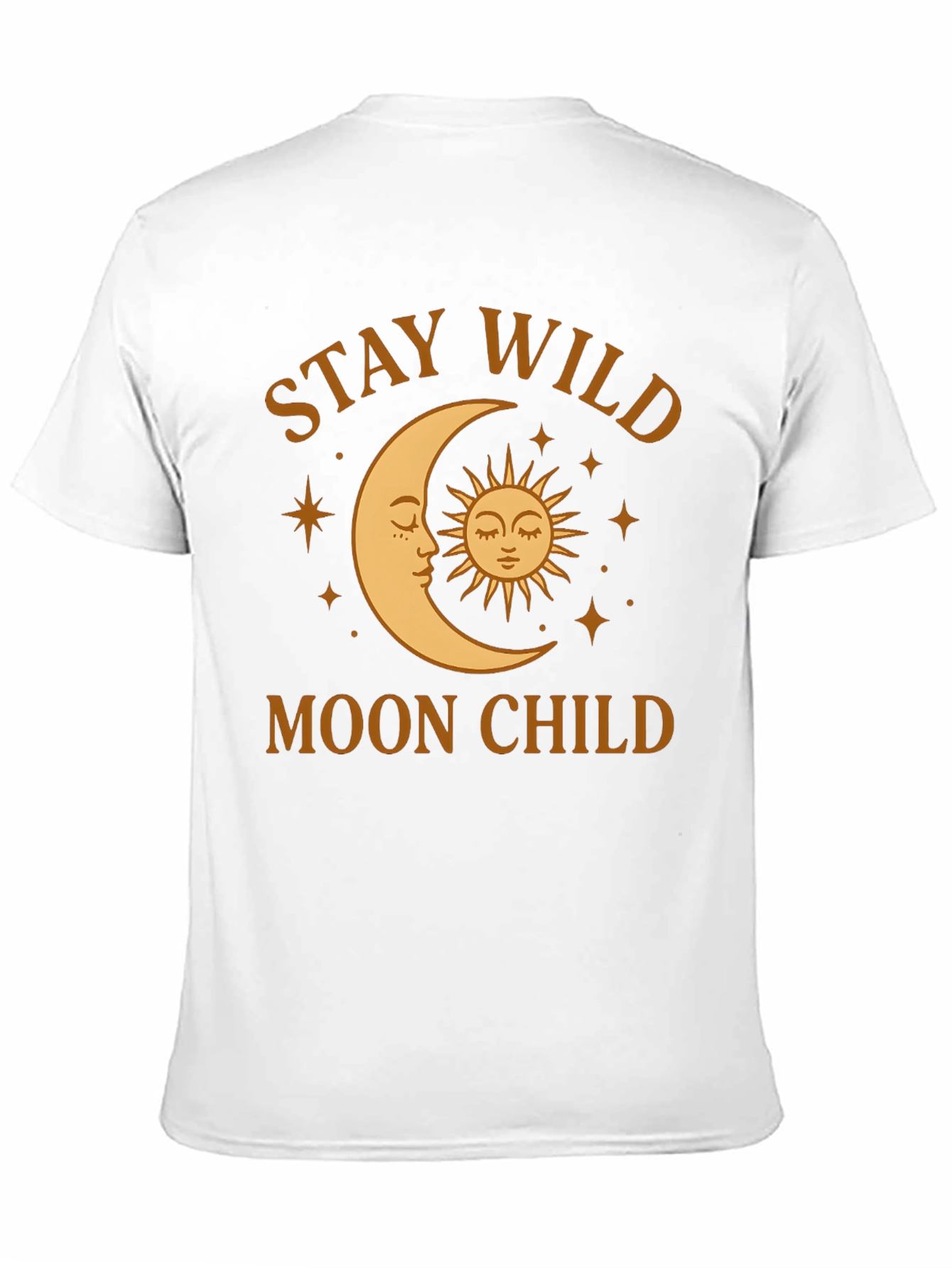 Black Stay Wild Moon Child Graphic T-Shirt view 11