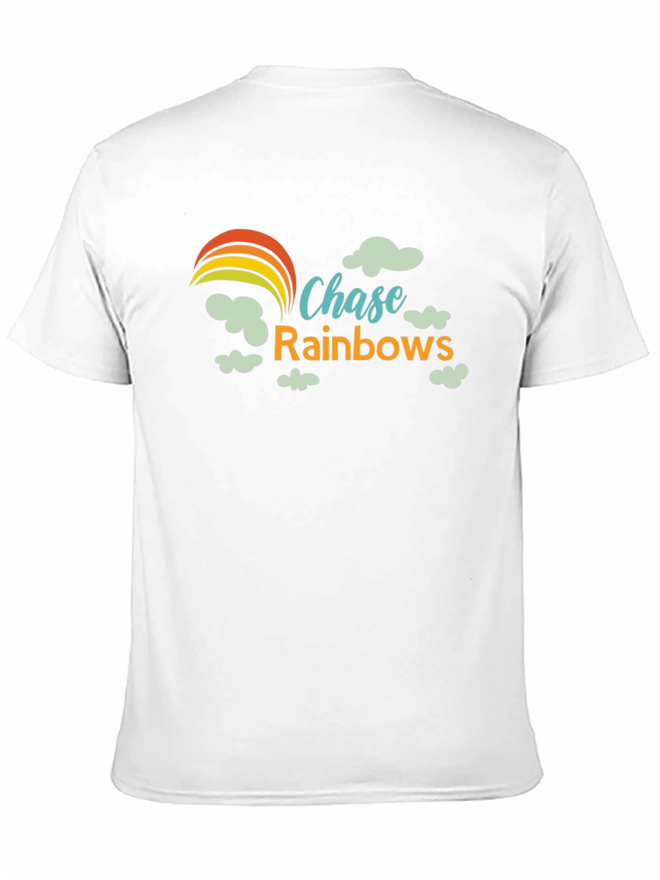 Black Chase Rainbows Graphic Tee - Black Cotton T-Shirt view 11