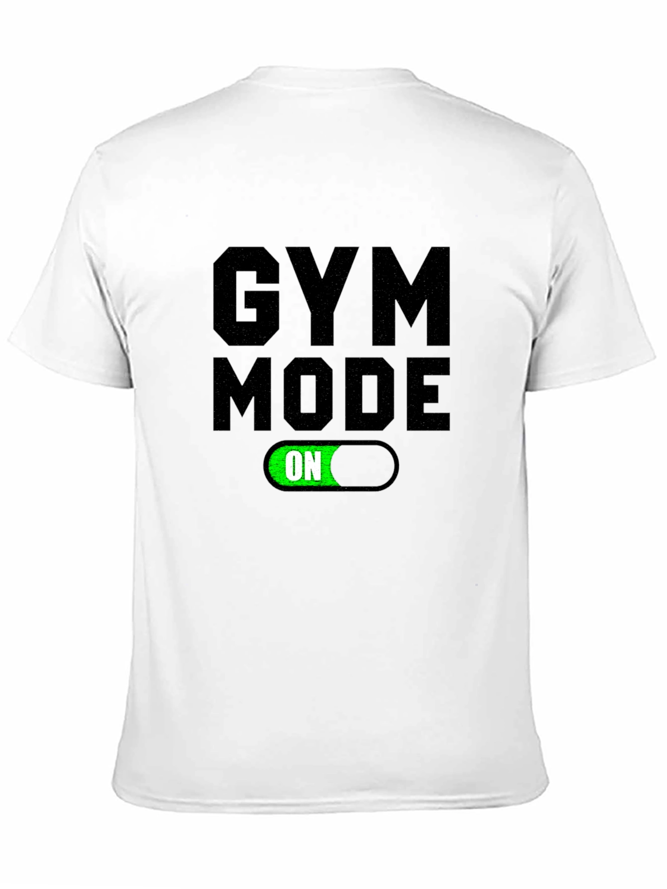 Black Gym Mode On T-Shirt - Fitness Apparel view 11