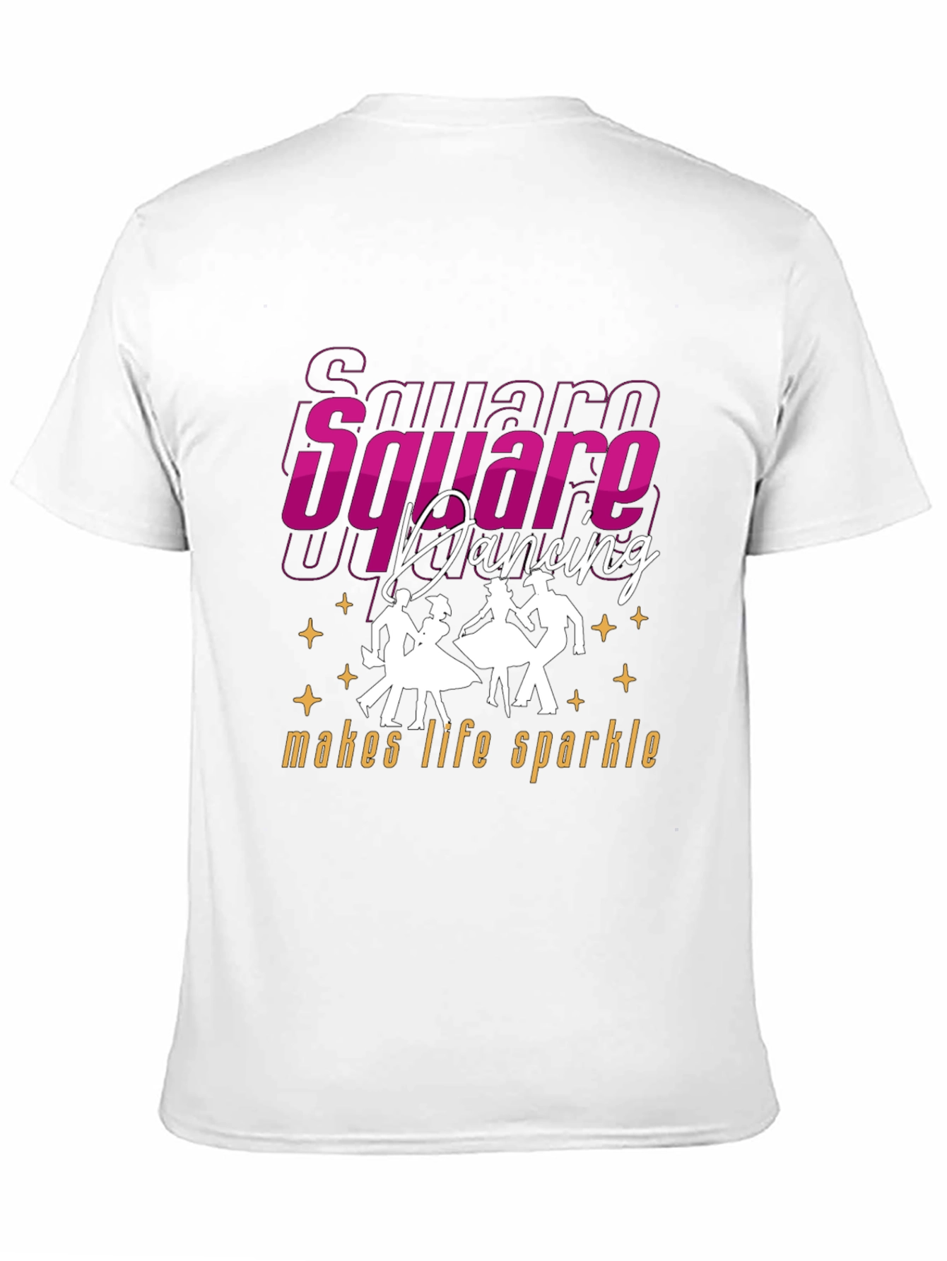 Black Square Dancing Makes Life Sparkle T-Shirt view 11