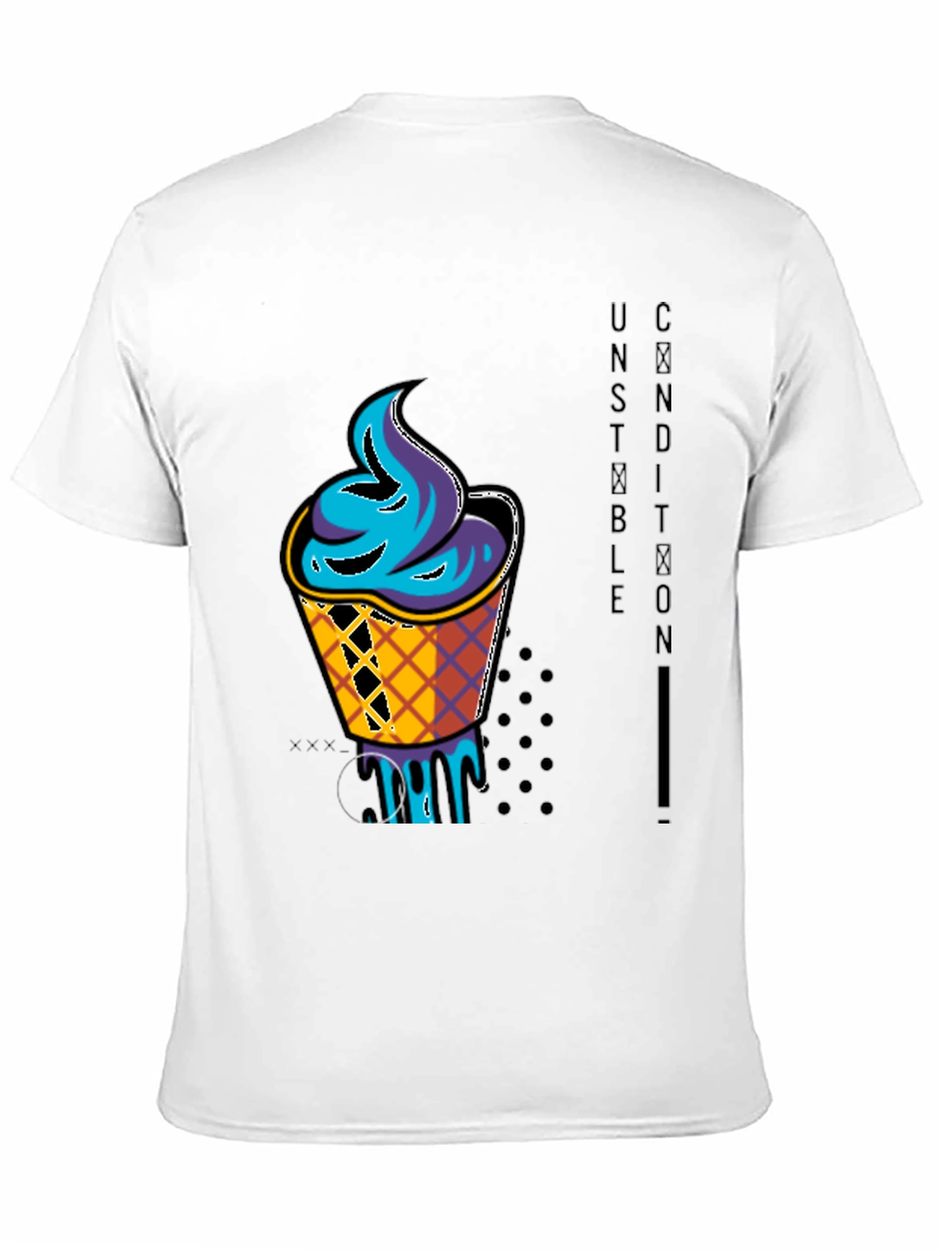 Black Unstable Condition Graphic T-Shirt view 11