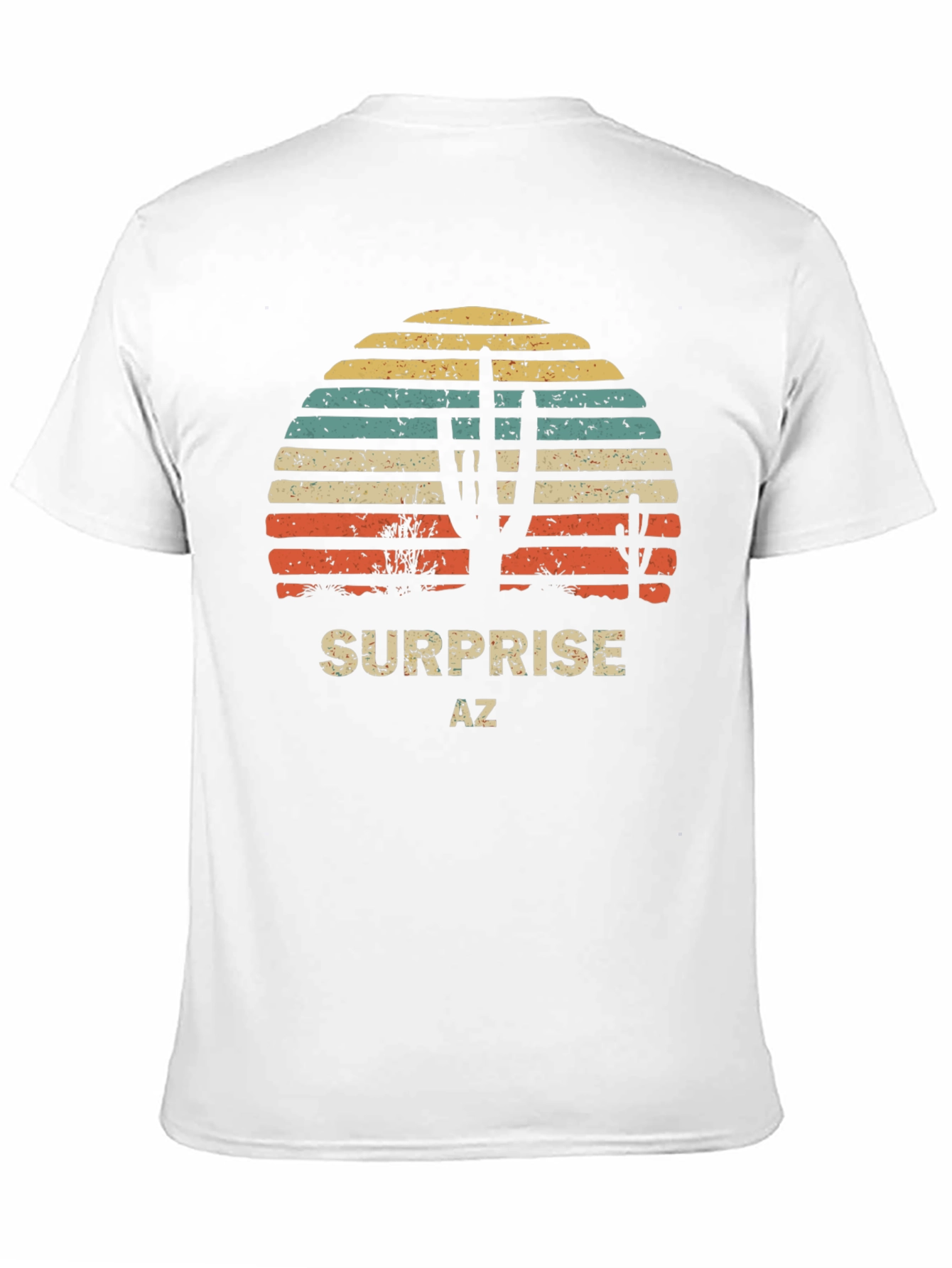 Black Surprise AZ Retro Sunset T-Shirt view 11