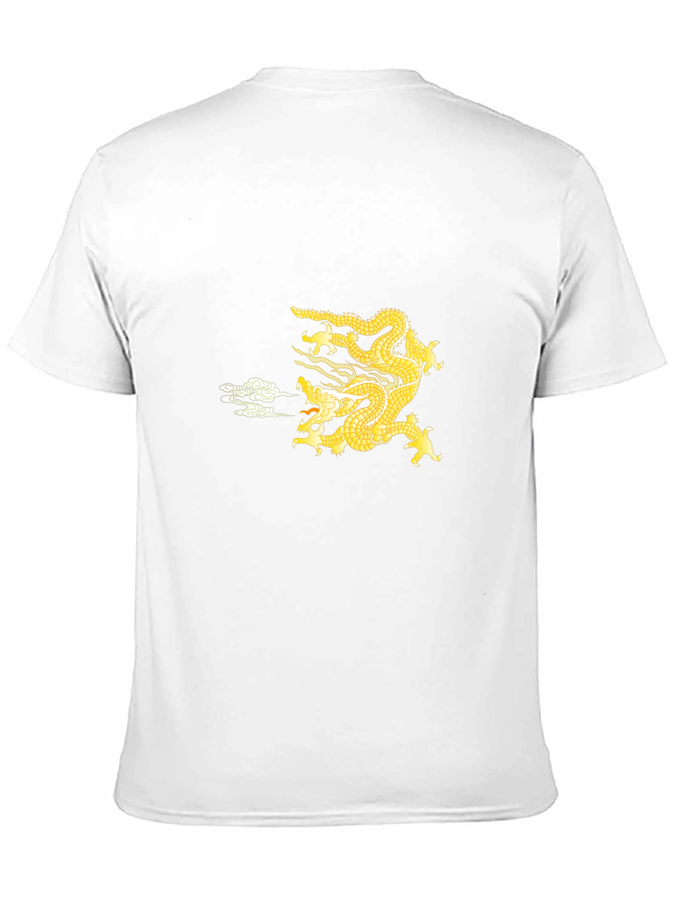 Black Golden Dragon Graphic Black Tee view 11