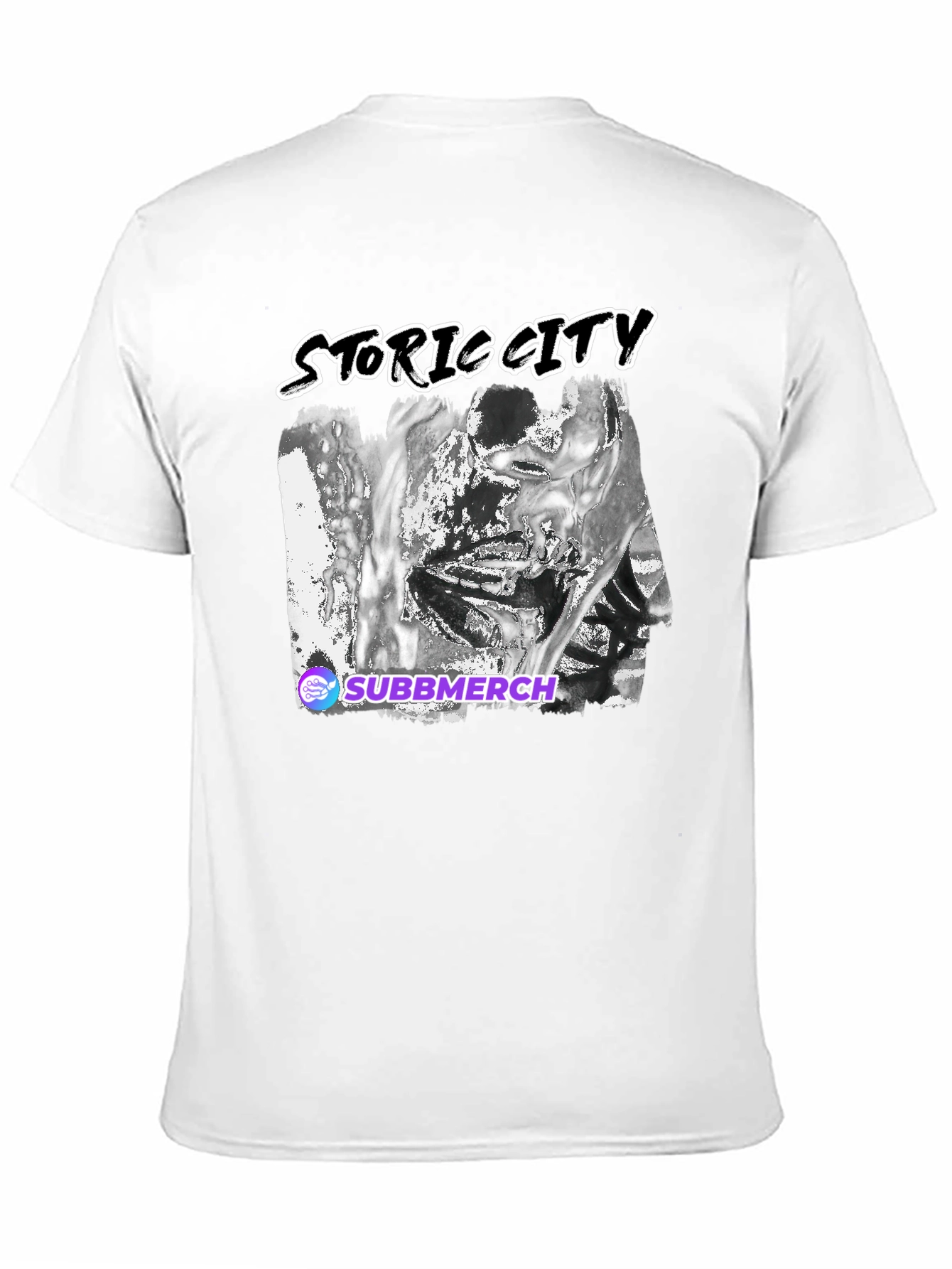 Black Storic City Black T-Shirt view 11