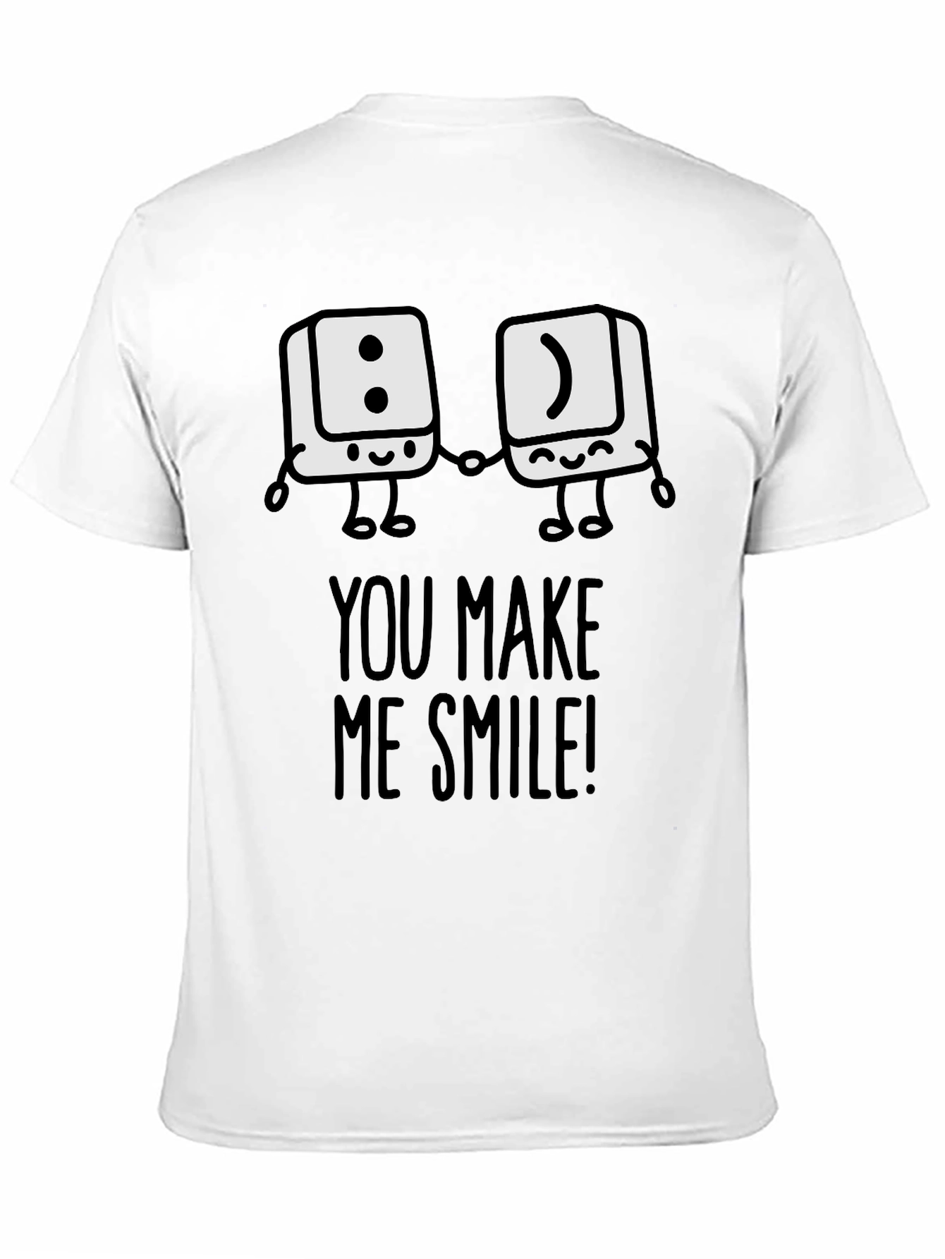 Black You Make Me Smile Graphic T-Shirt view 11