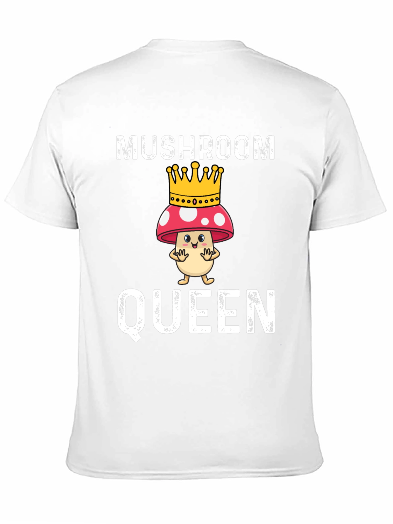 Black Mushroom Queen Funny Graphic T-Shirt view 11