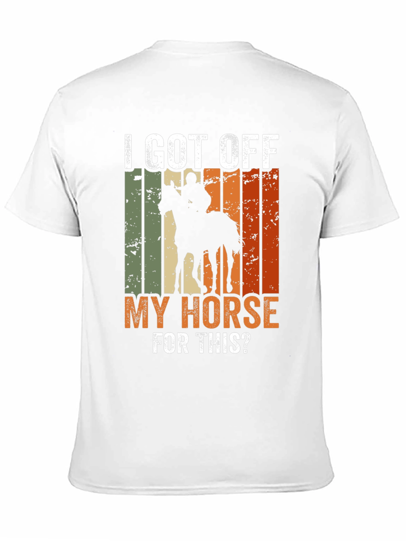 Black I Got Off My Horse For This? Novelty T-Shirt view 11