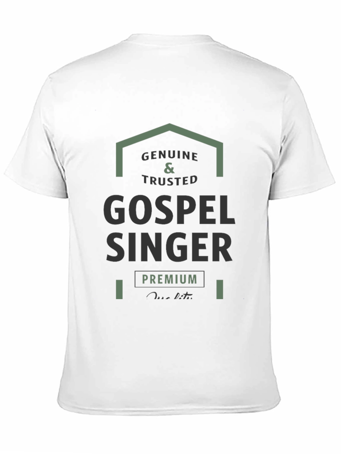 Black Genuine Gospel Singer Premium T-Shirt view 11