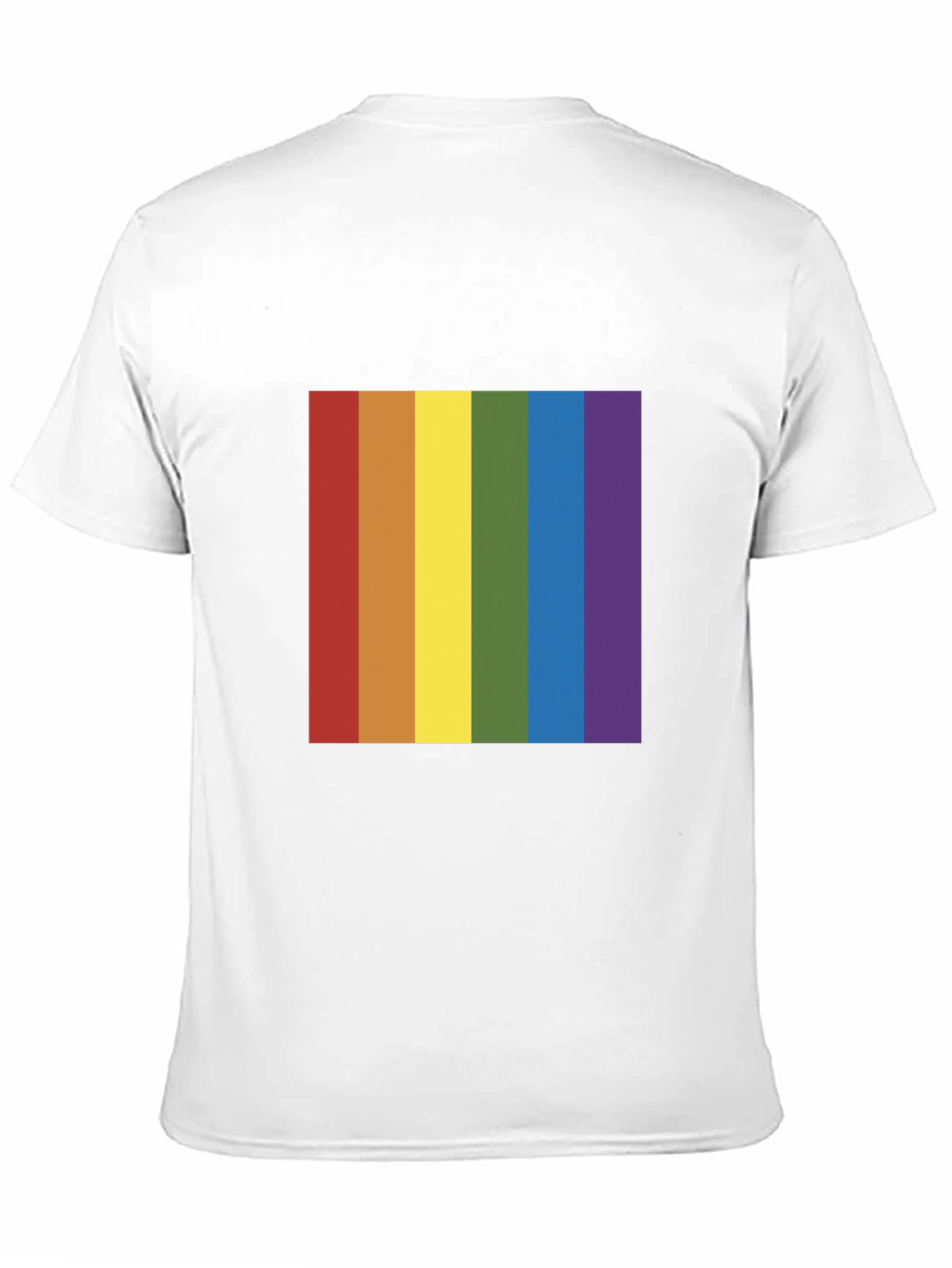 Black Rainbow Pride T-Shirt - Black Crew Neck Tee view 11