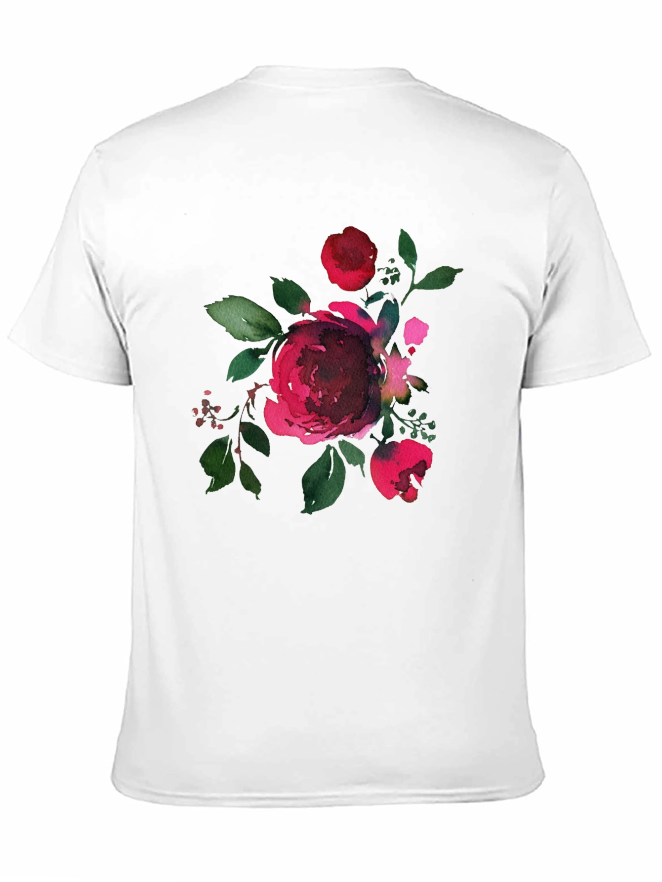 Black Floral Print Black T-Shirt view 11