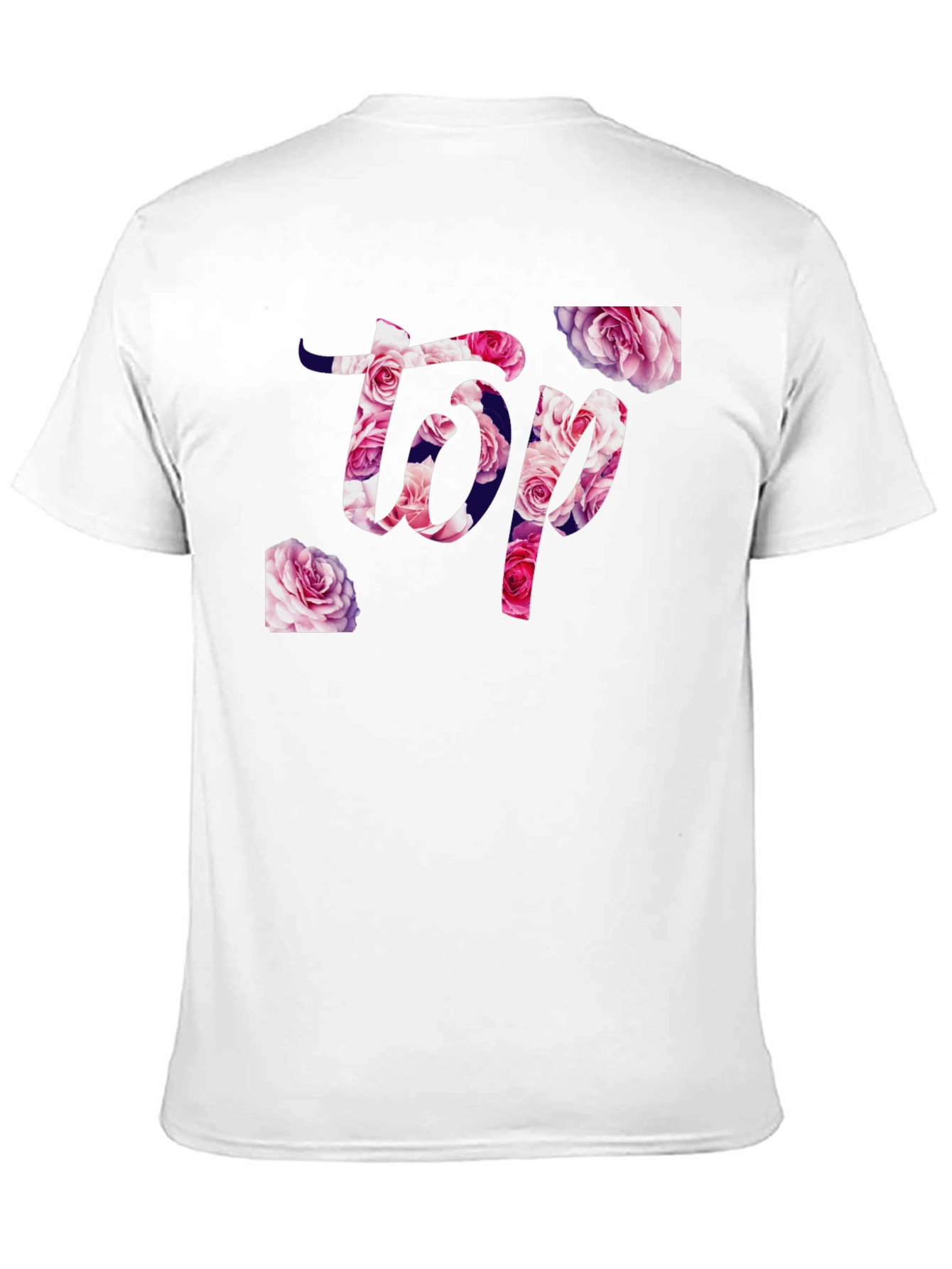 Black Floral Top T-Shirt - Stylish Graphic Tee view 11