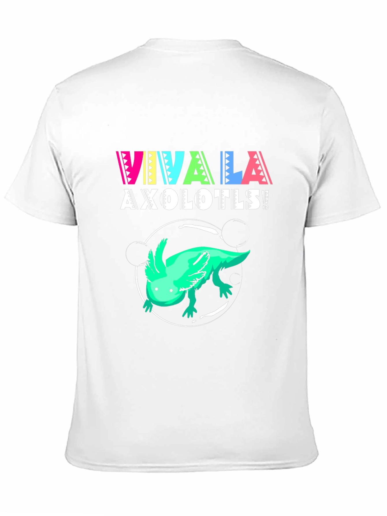 Black Viva La Axolotls! Black Graphic Print T-Shirt view 11