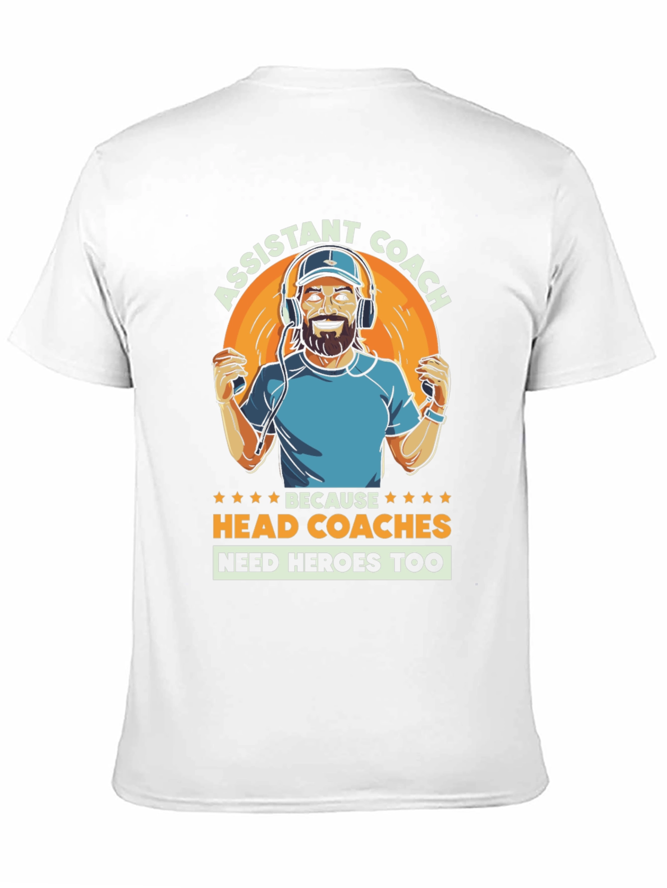 Black Assistant Coach T-Shirt - Head Coaches Need Heroes Too! view 11