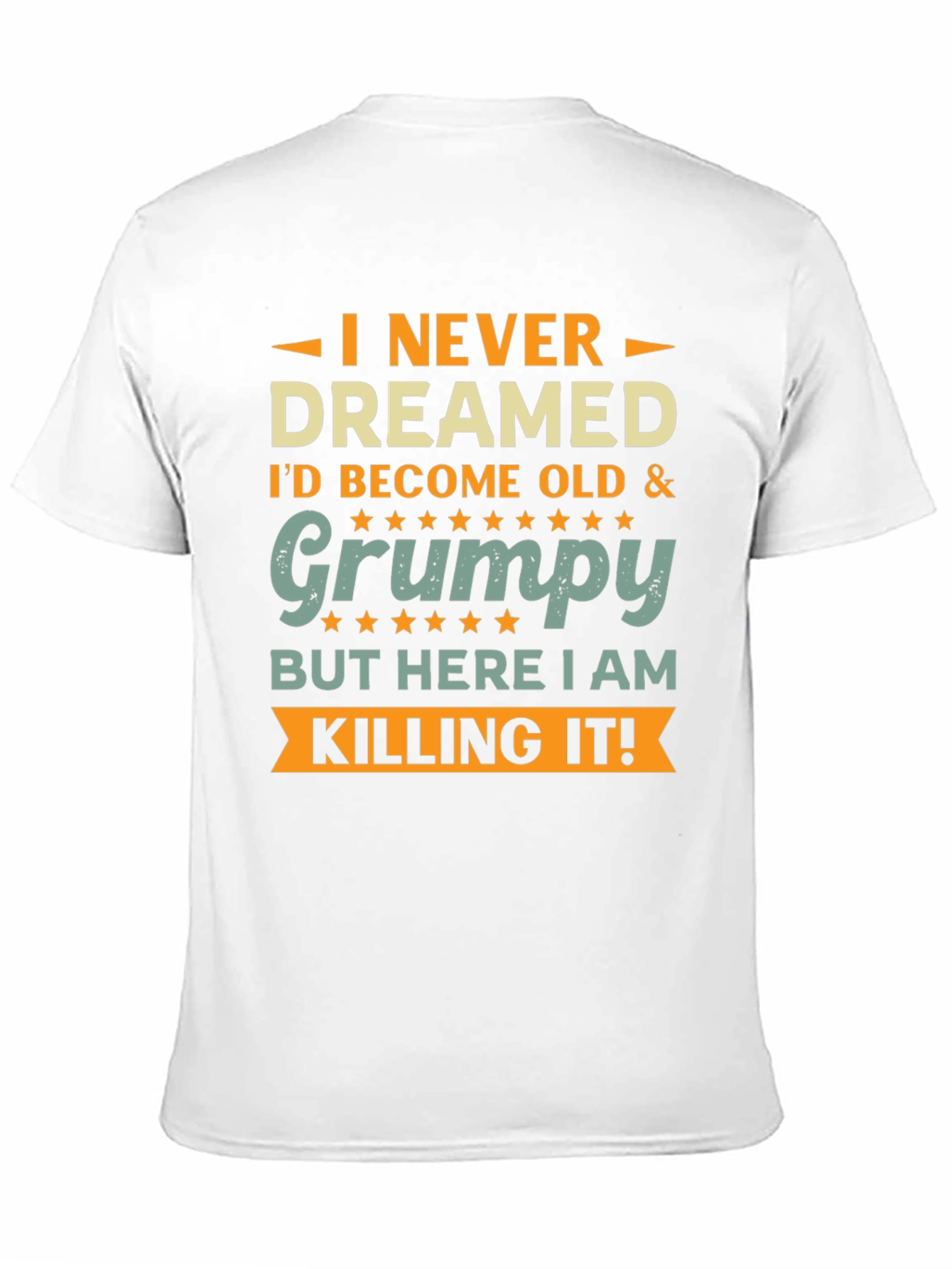 Black Funny Old & Grumpy T-Shirt view 11
