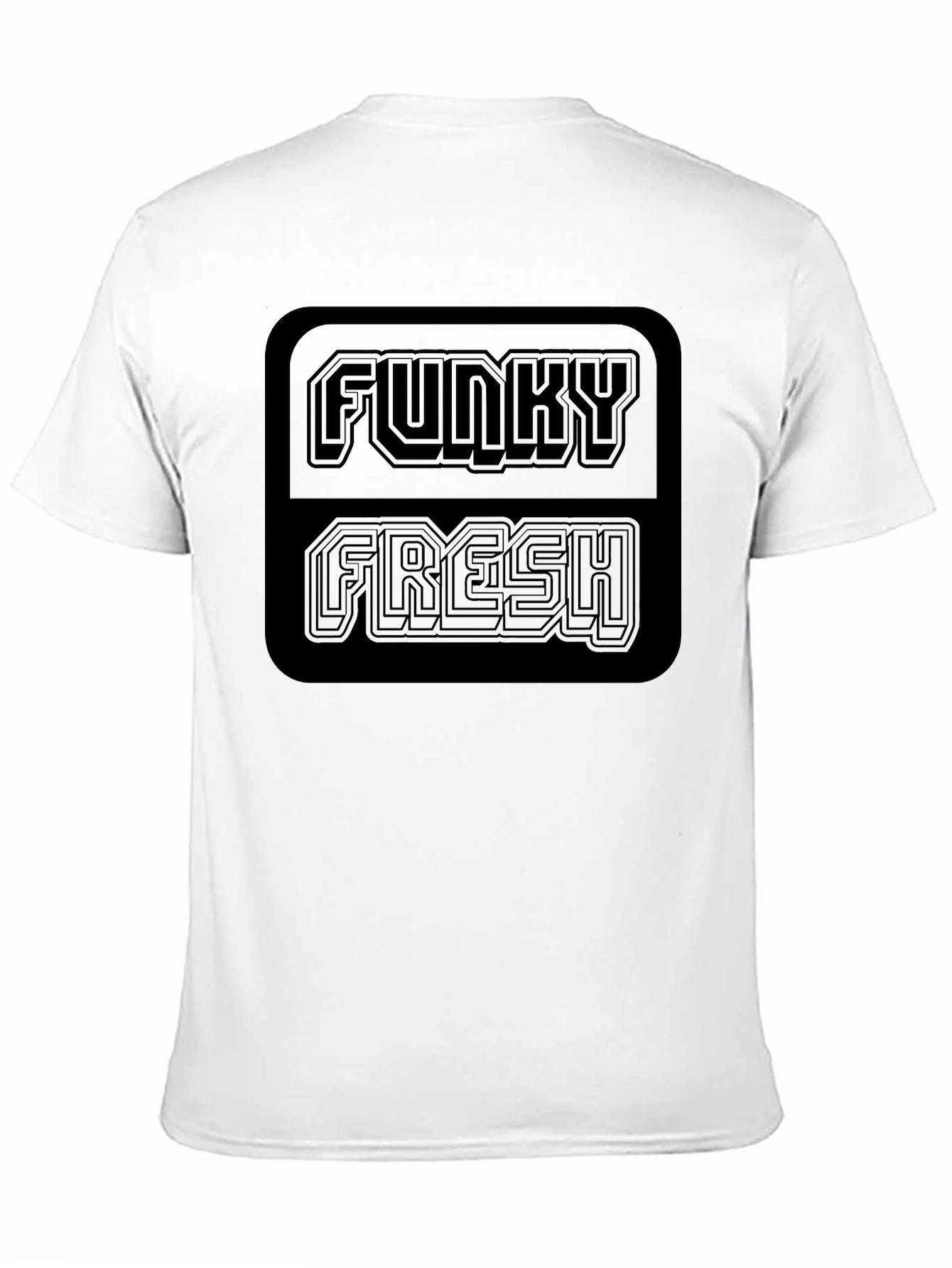 Black Funky Fresh Graphic Tee - Black Crew Neck T-Shirt view 11