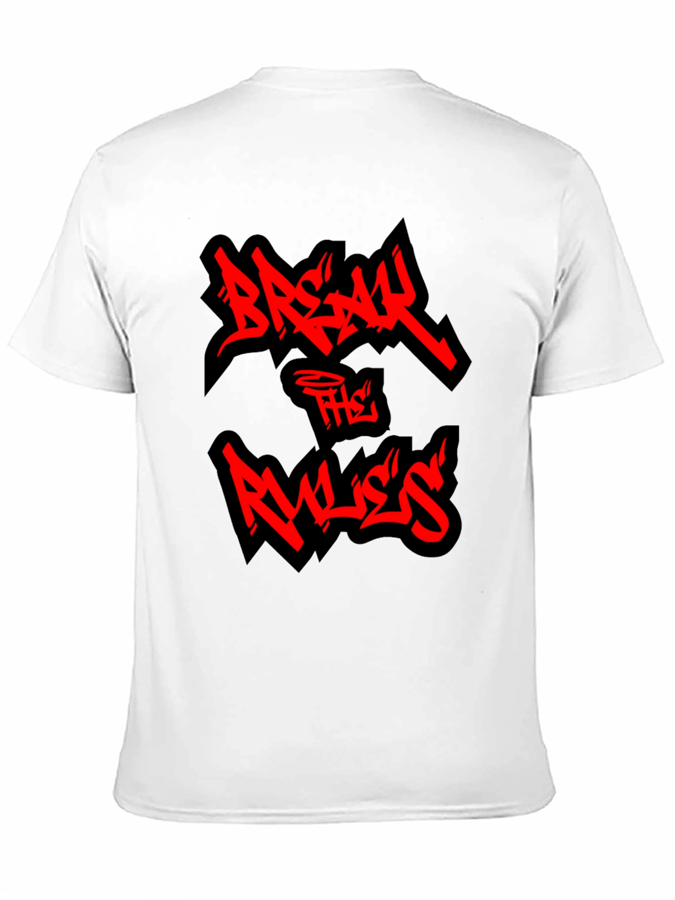 Black Break the Rules Graphic Tee - Black T-Shirt view 11