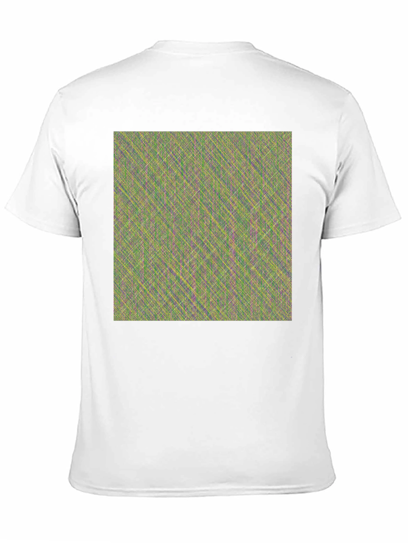 Black Abstract Pattern Crew Neck T-Shirt view 11
