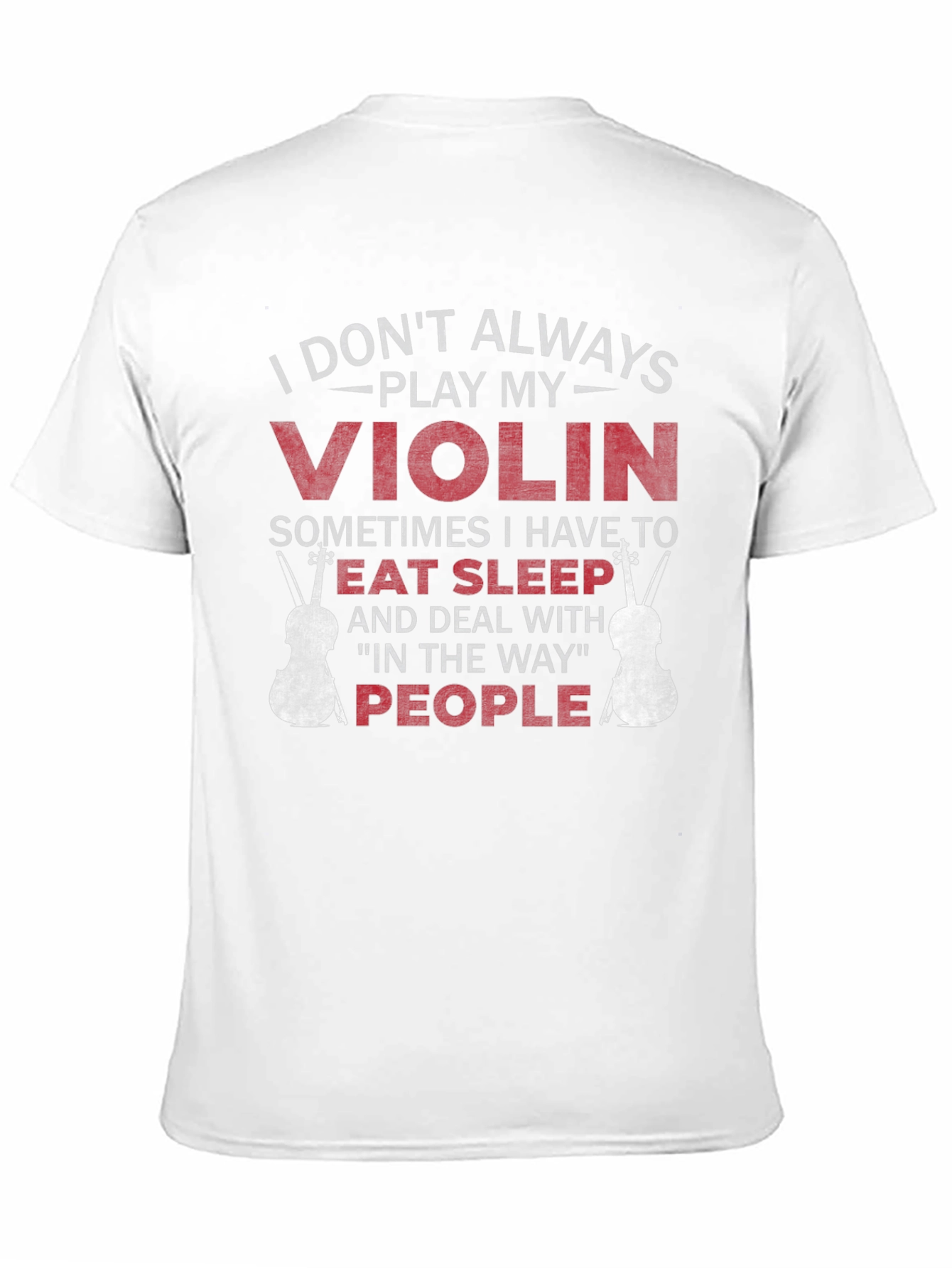 Black Violin Player T-Shirt - Eat Sleep People Funny Tee view 11