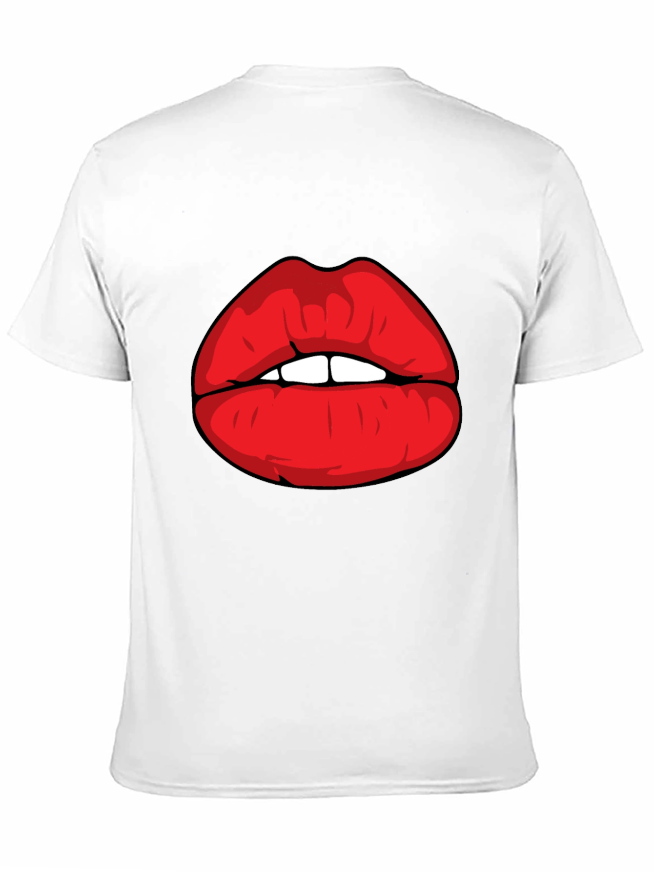 Black Bold Lips Graphic Tee - Statement Style! view 11