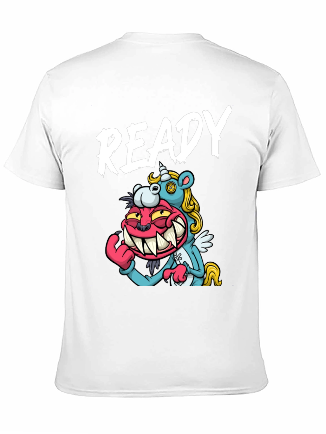 Black Ready Cartoon Graphic T-Shirt view 11