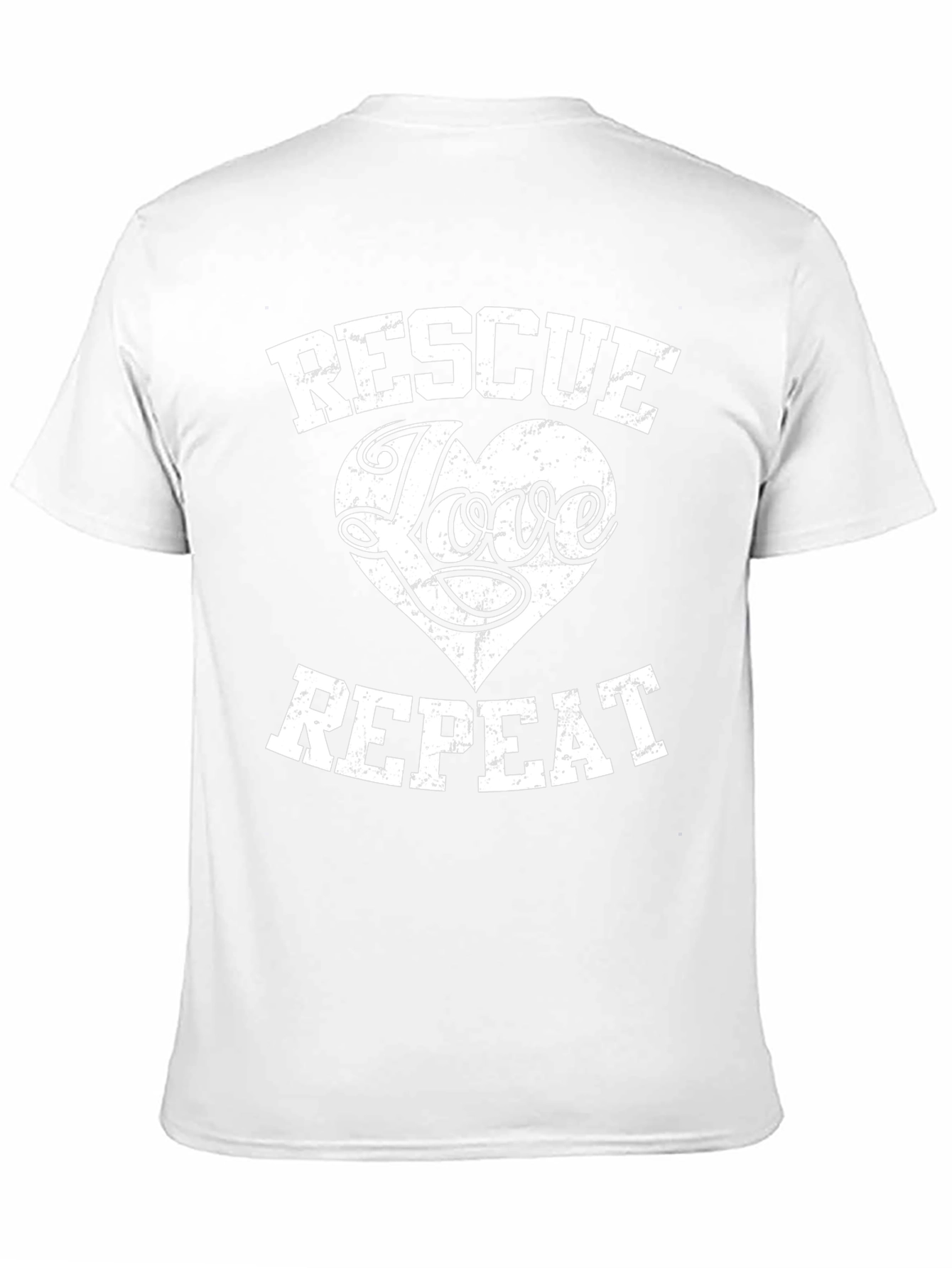 Rescue Love Repeat Graphic Tee - Soft Cotton Blend - 11