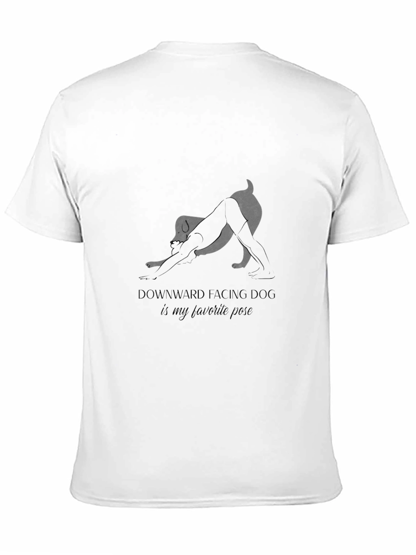 Black Downward Facing Dog T-Shirt view 11