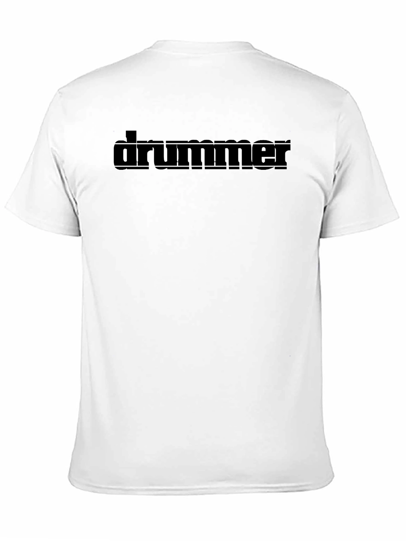 Black Drummer Graphic Tee - Black Crew Neck Shirt view 11