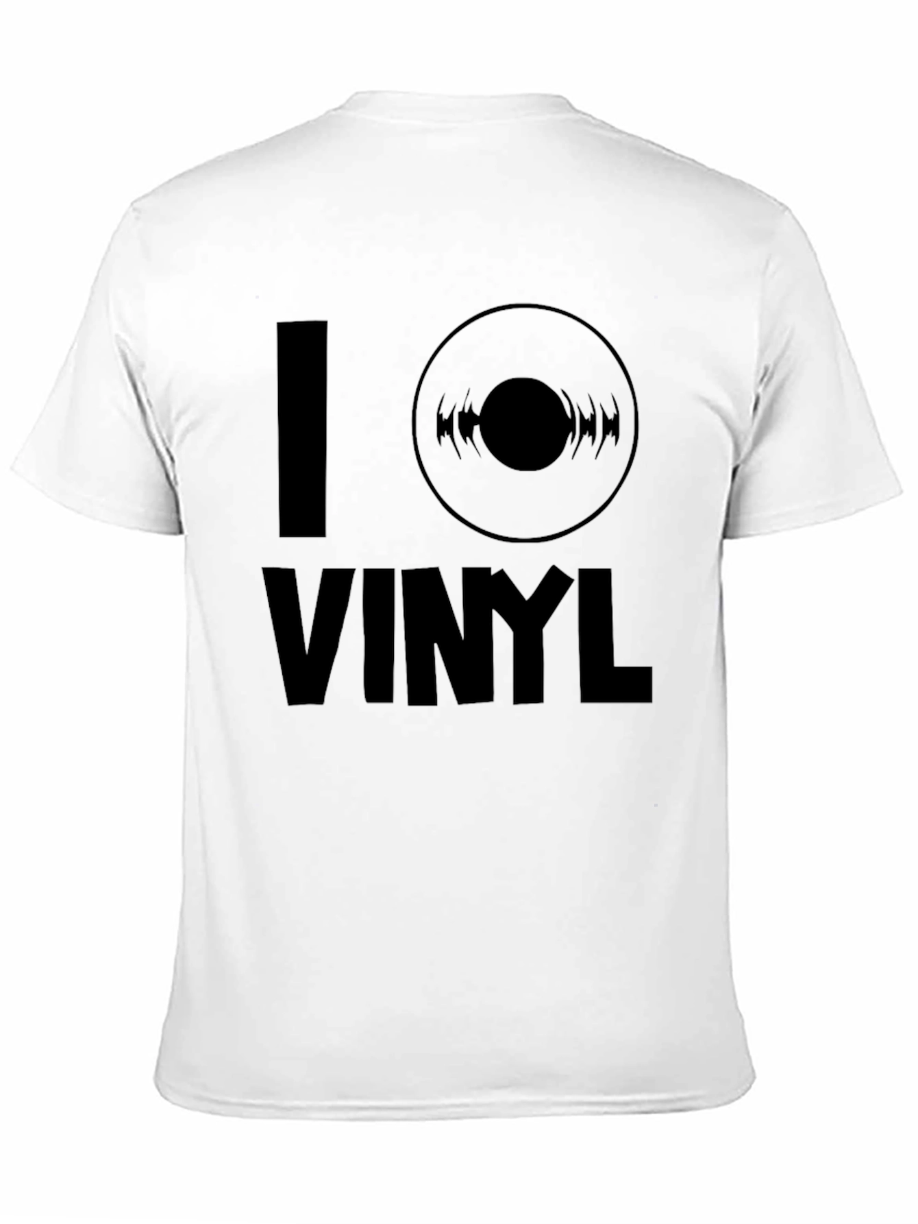 Black I Love Vinyl Black Graphic Tee view 11