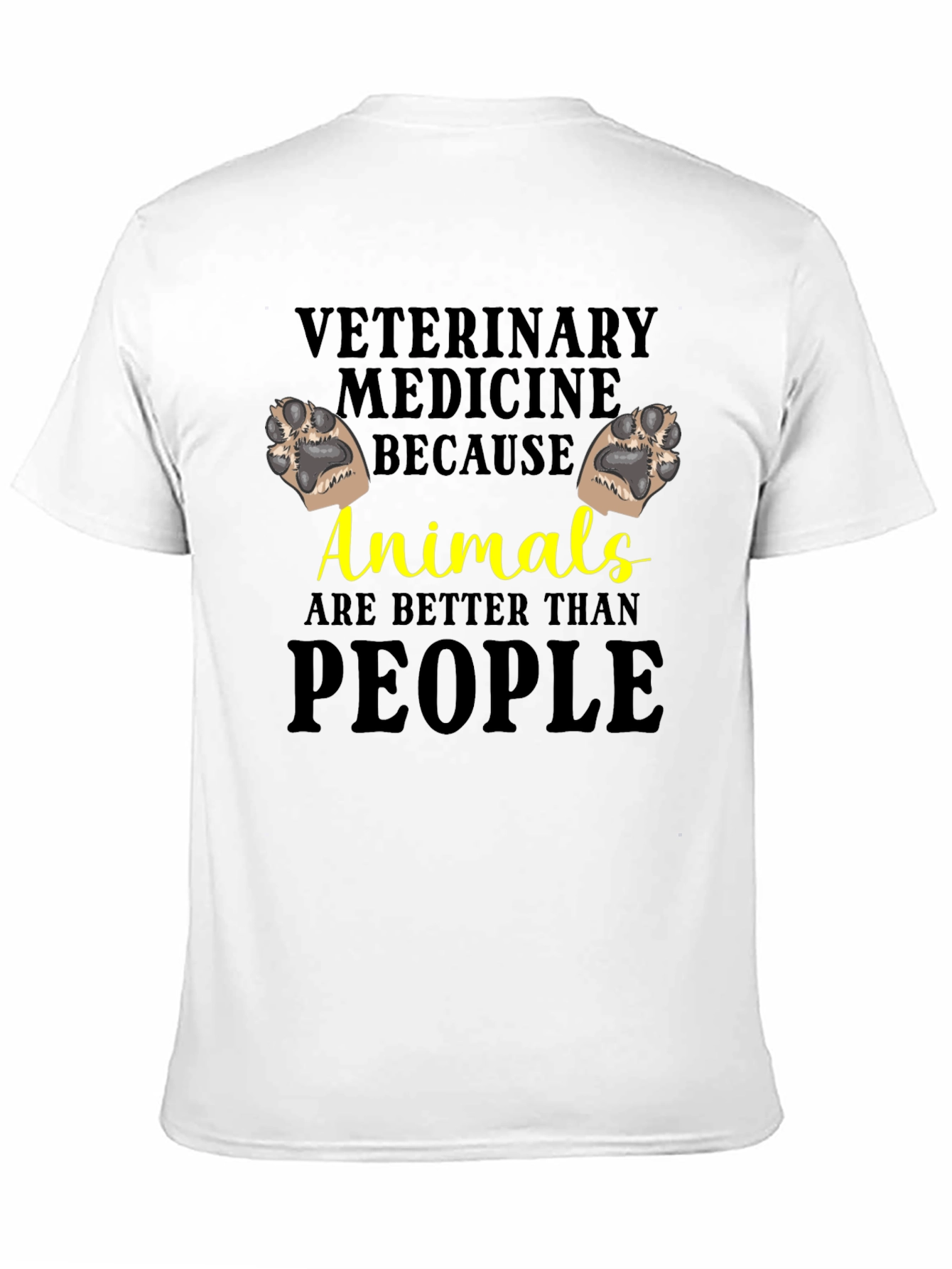 Black Veterinary Medicine Animals Tee view 11