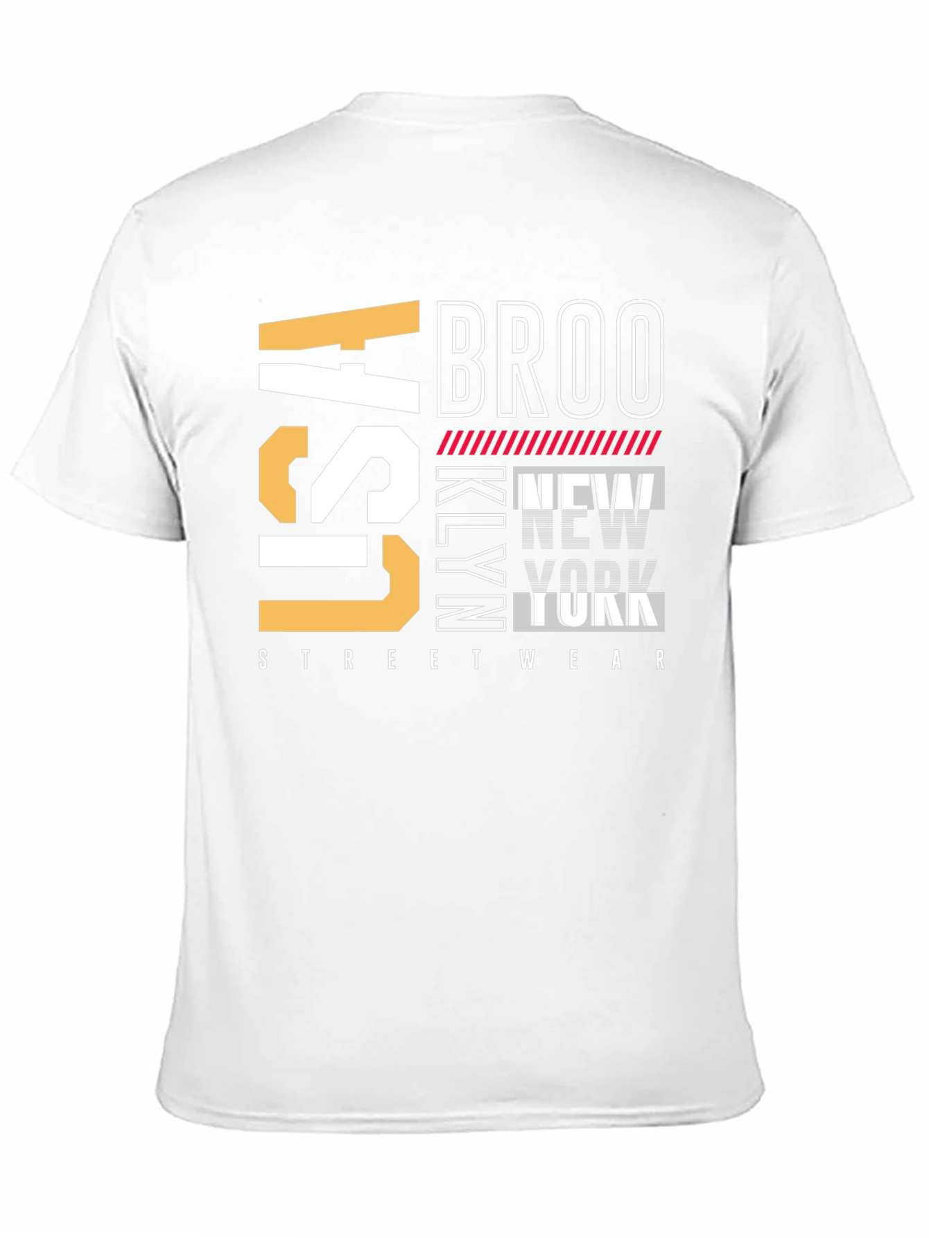 Black Brooklyn USA Streetwear T-Shirt view 11