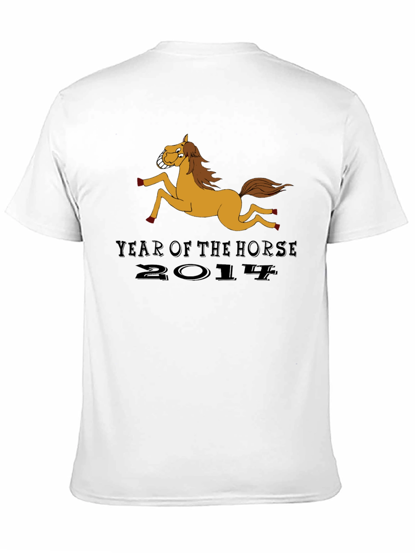 Black Year of the Horse 2014 Black T-Shirt view 11