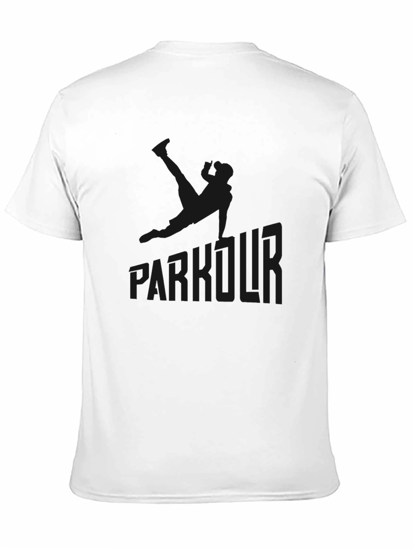 Black Parkour Graphic Black T-Shirt - Urban Style Tee view 11