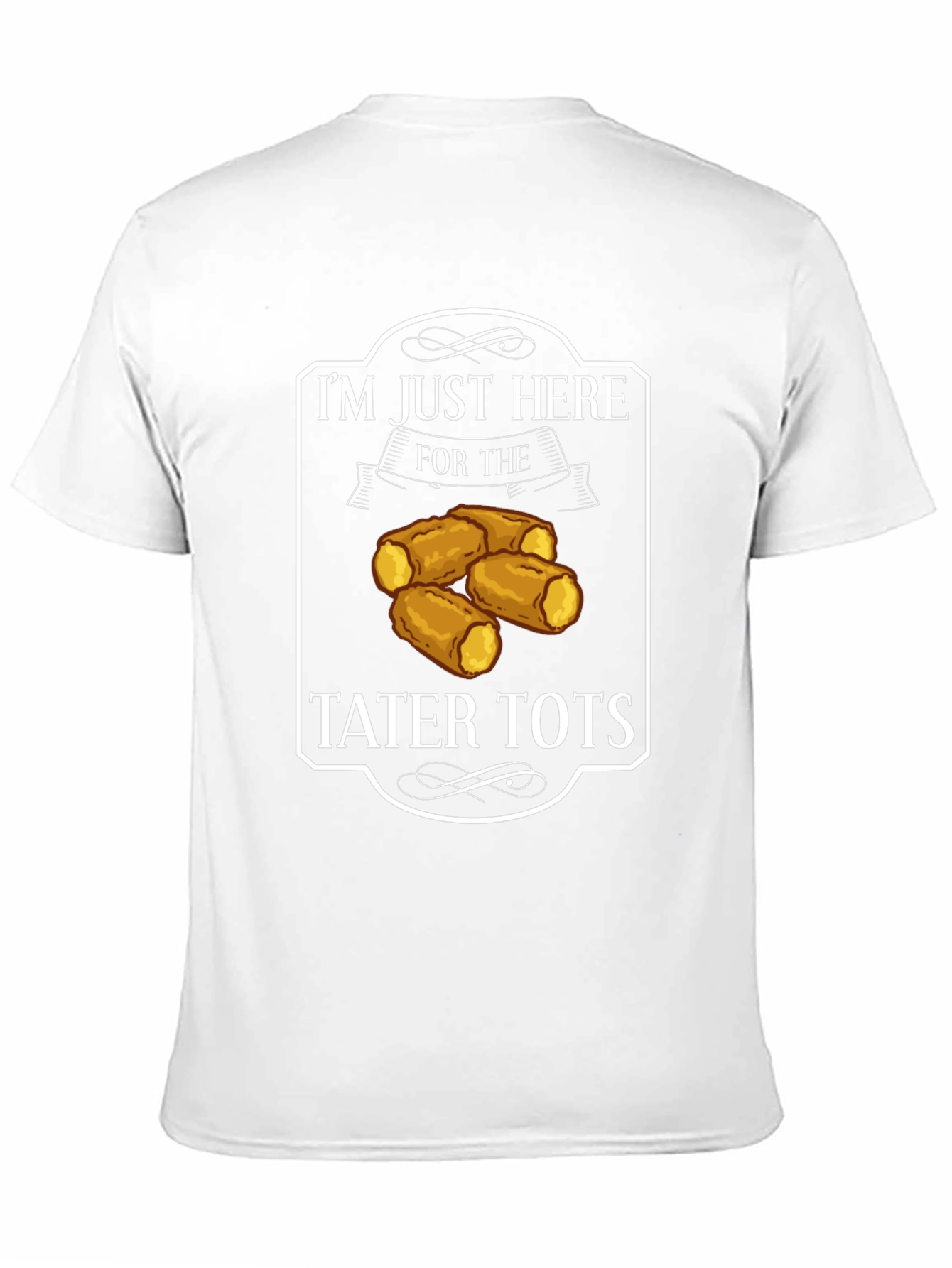 Black Tater Tots Graphic Tee - Funny Foodie Shirt view 11