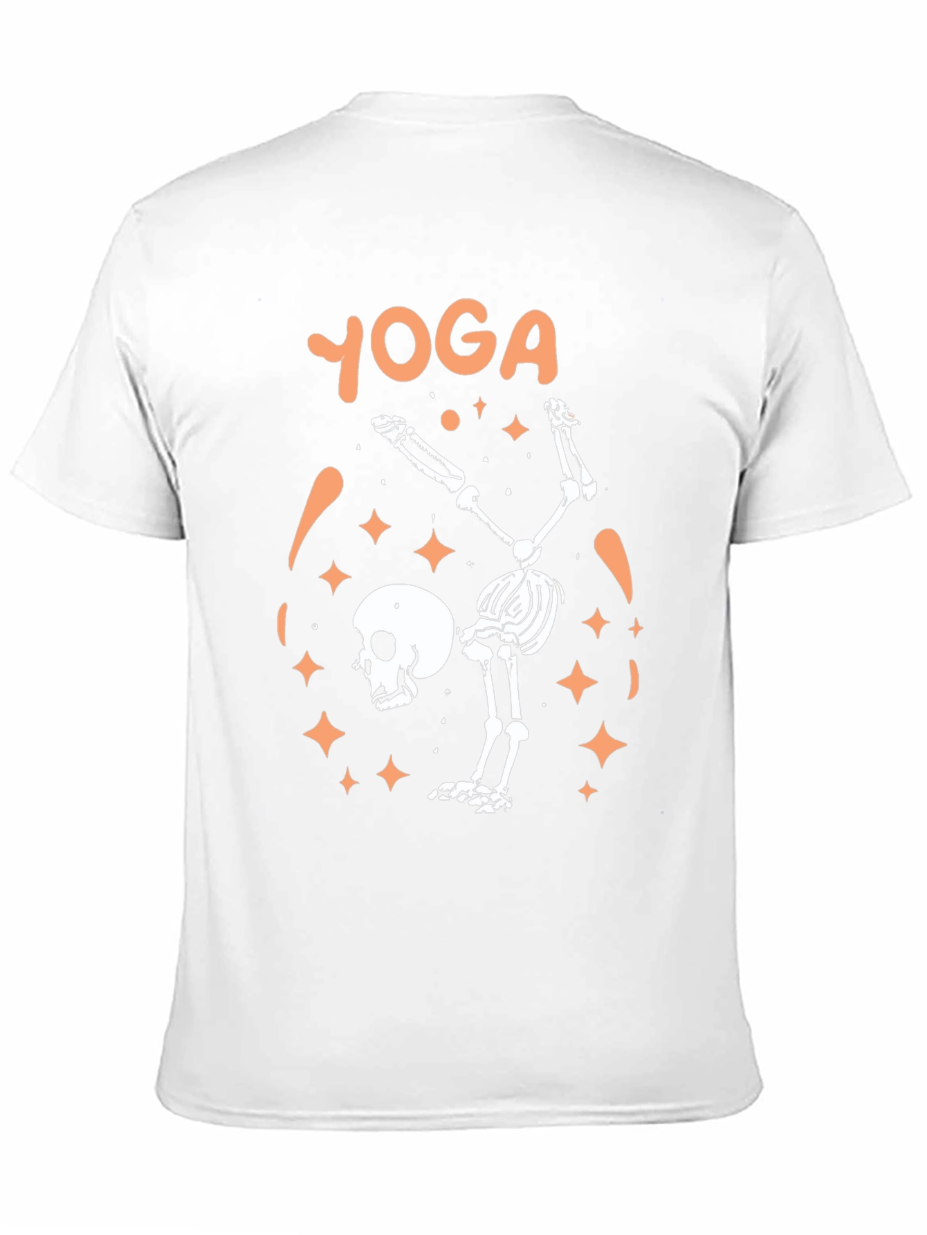 Black Skeleton Yoga T-Shirt, Spooky Funny Tee view 11