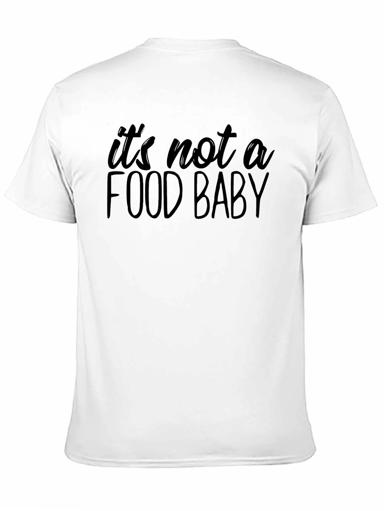 Black Food Baby Graphic Tee - Unisex Black T-Shirt view 11