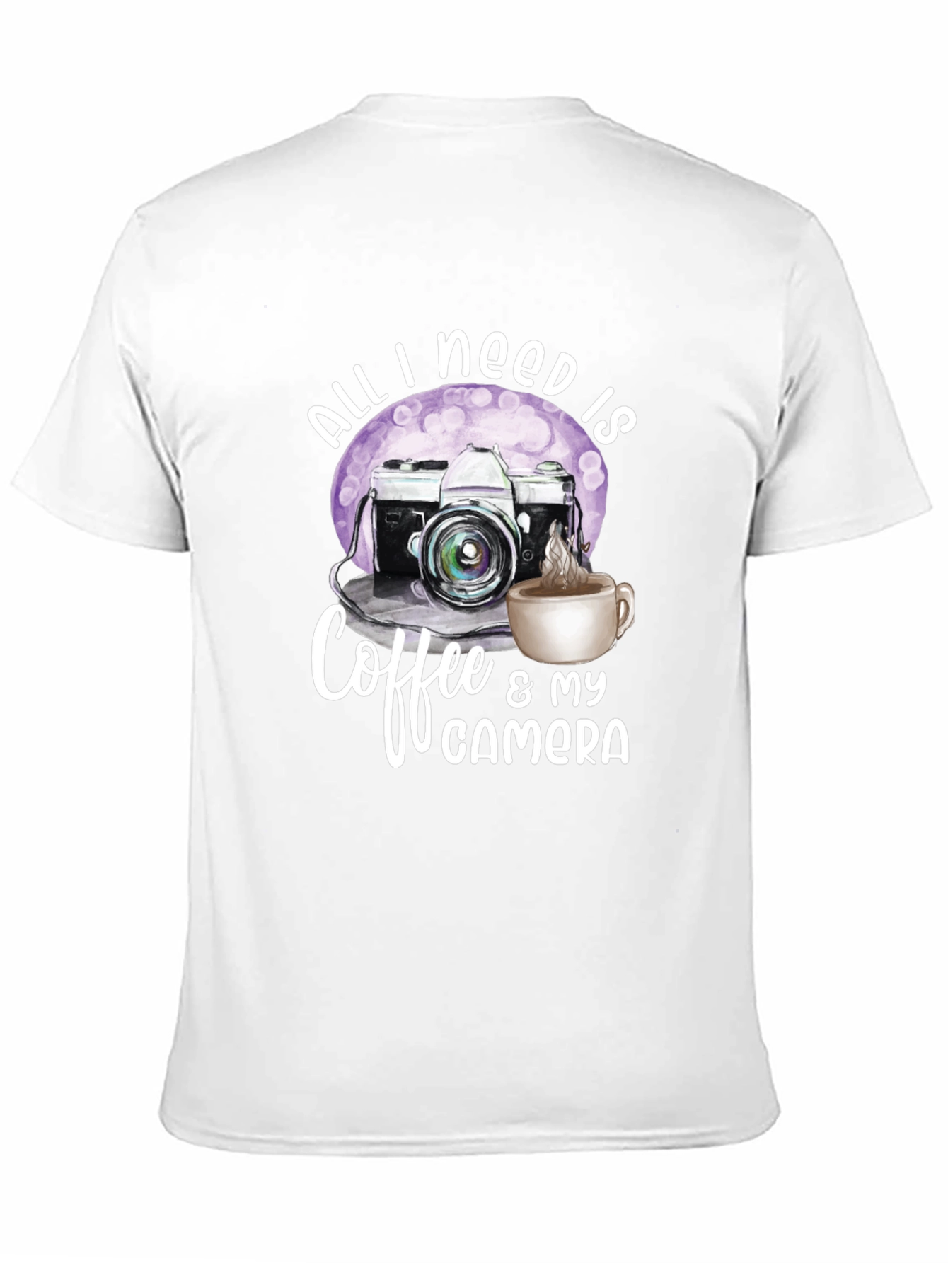 Black Coffee & Camera Graphic Tee - Photographer's Essential view 11