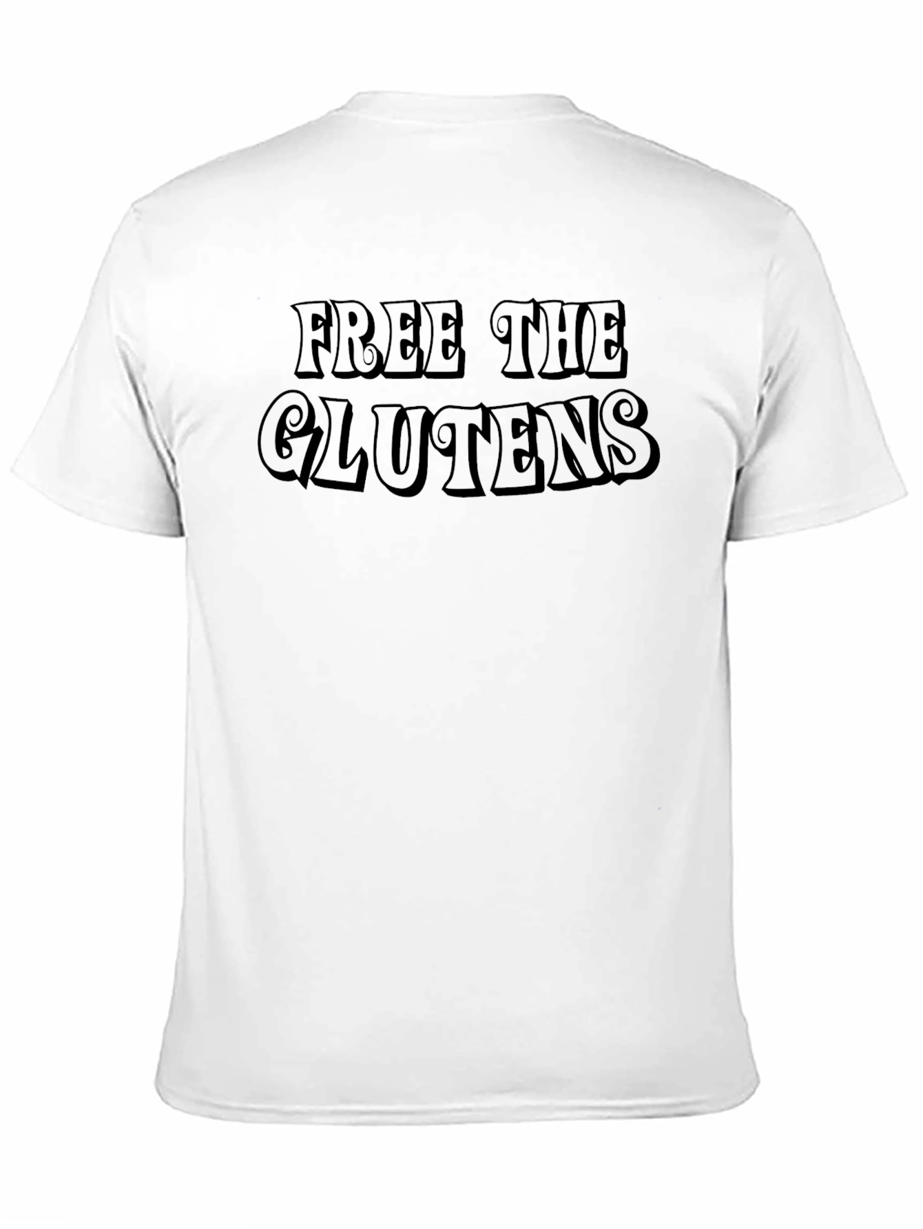 Black Free The Glutens Graphic Tee view 11