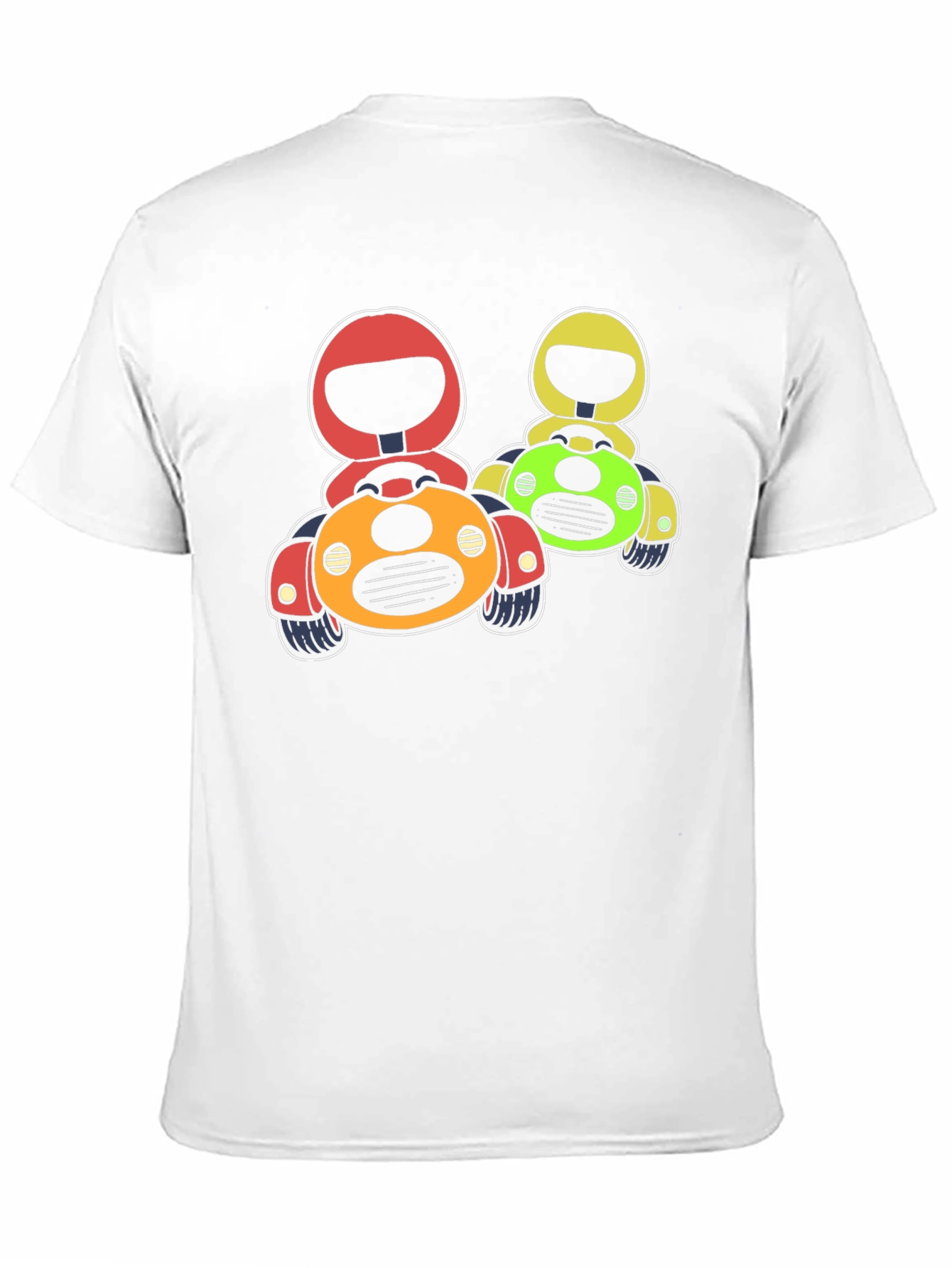 Black Cartoon Race Car Graphic T-Shirt view 11