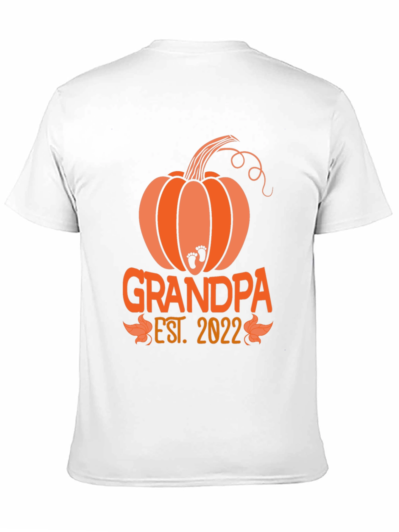 Black Grandpa Est. 2022 Pumpkin T-Shirt view 11