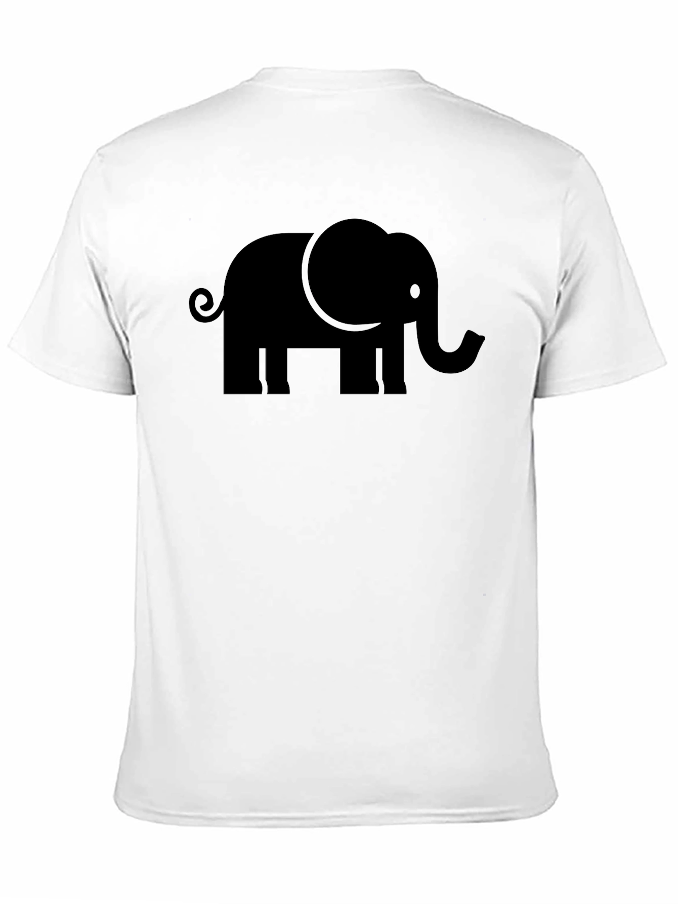 Black Black Elephant Graphic Tee - Mens Casual Shirt view 11