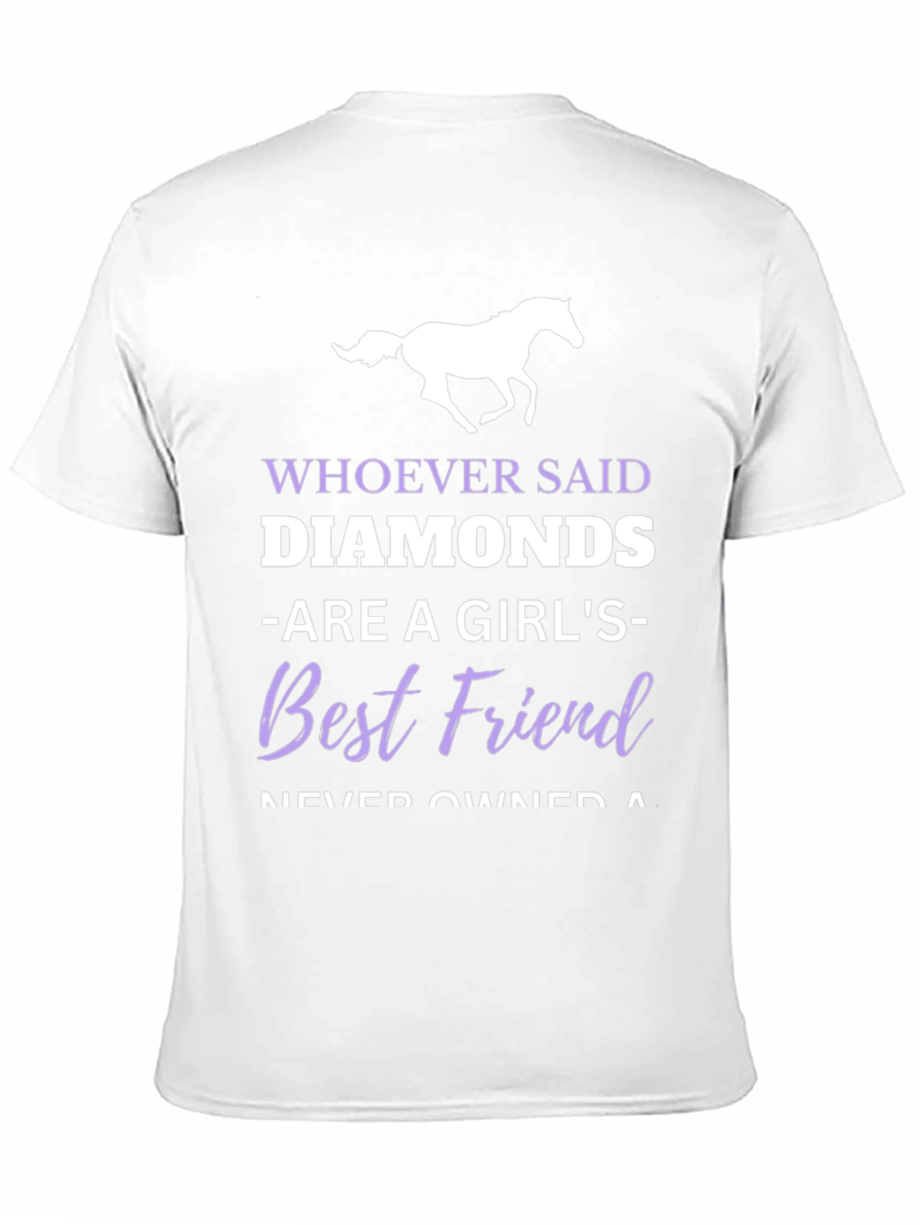 Black Horse Lover T-Shirt - Diamonds Best Friend view 11