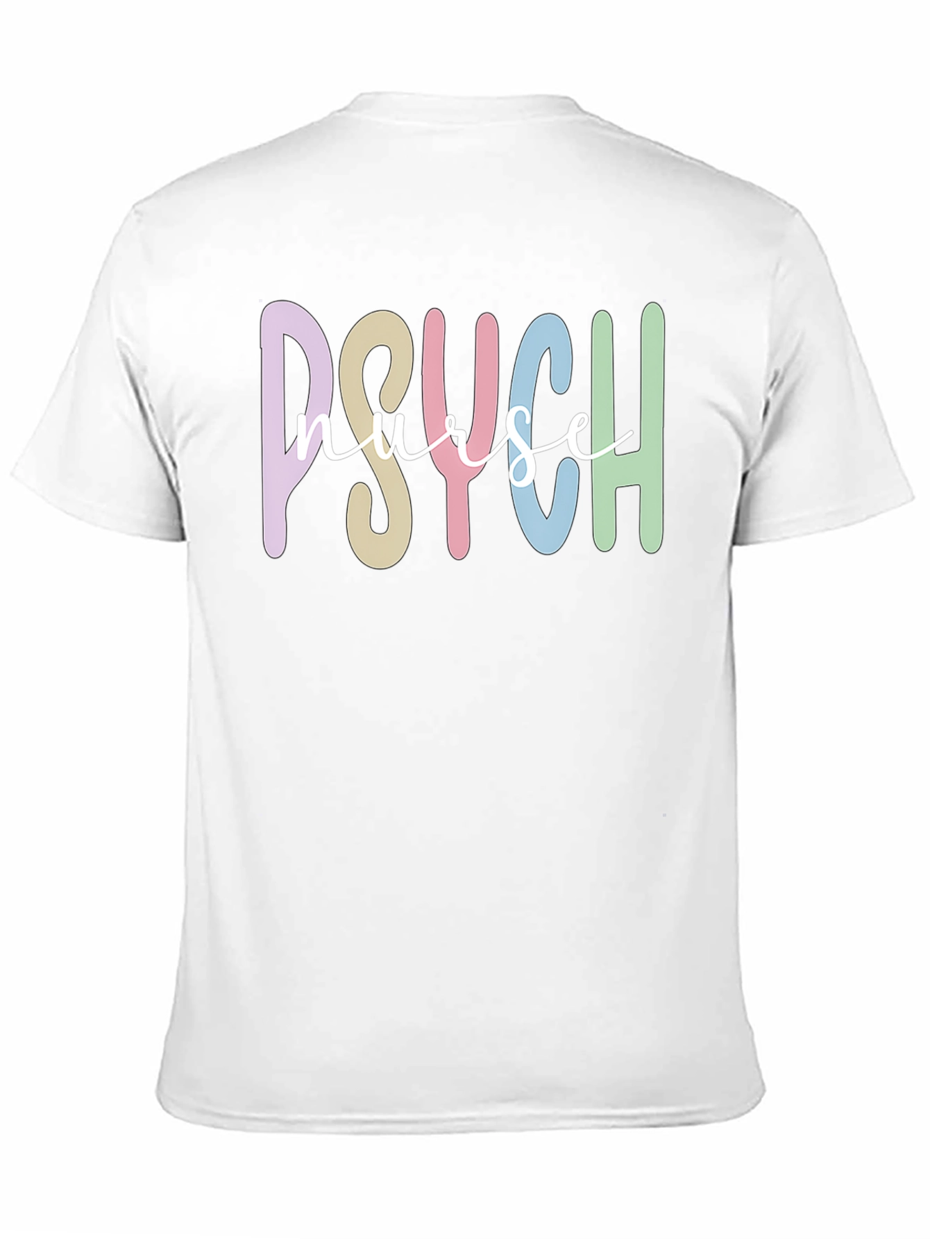 Black Psych Nurse Graphic Tee - Black Cotton T-Shirt view 11