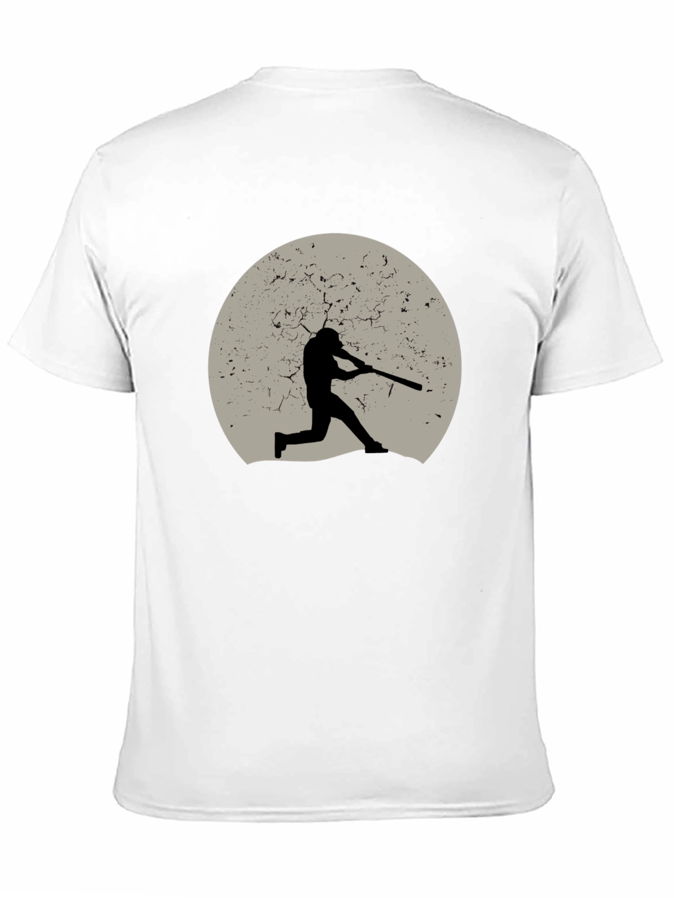 Black Baseball Silhouette Graphic Tee - Black view 11