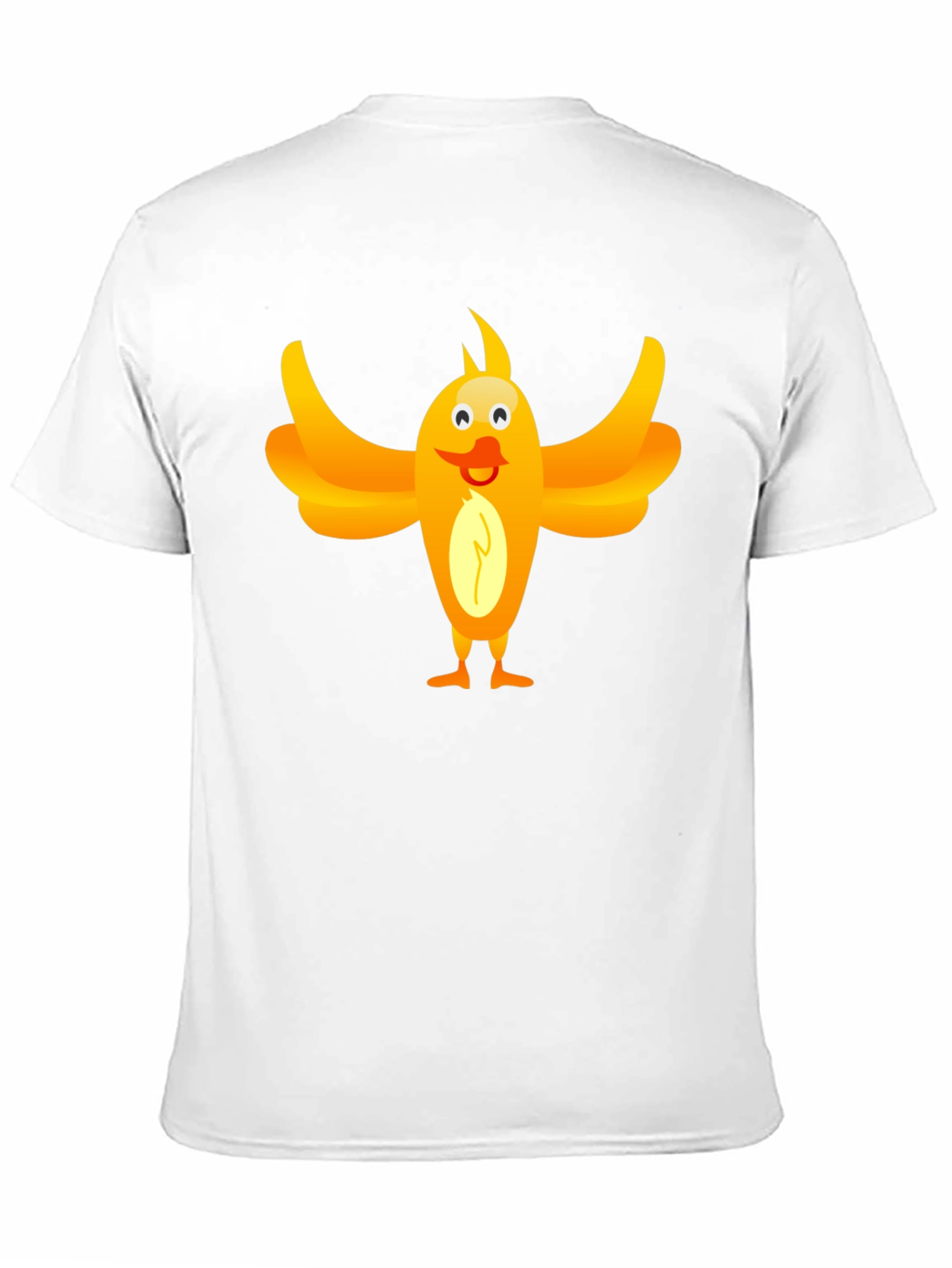 Black Funny Bird Graphic Tee - Unisex Black T-Shirt view 11